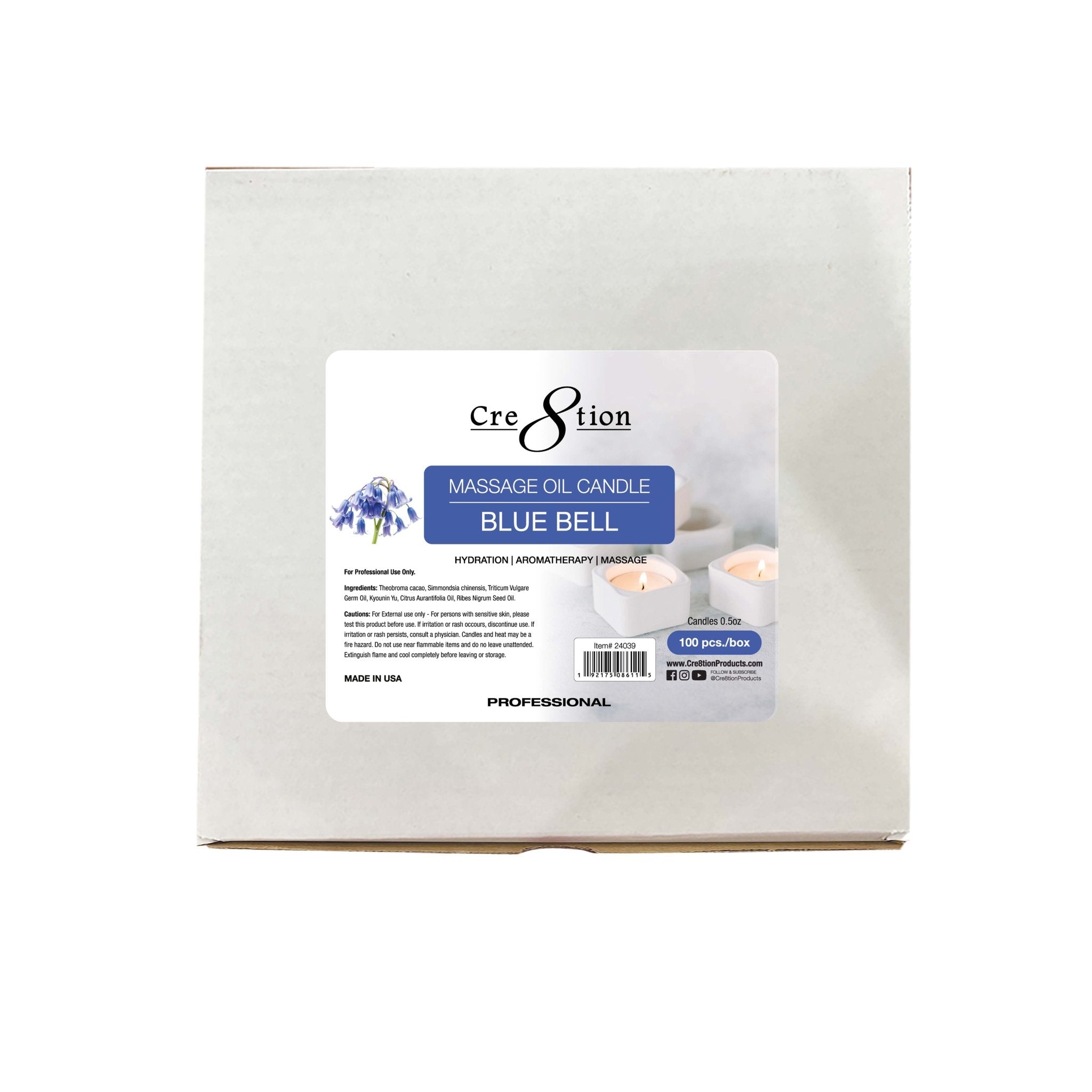 Cre8tion Massage Oil Candles - Tealight 0.5oz