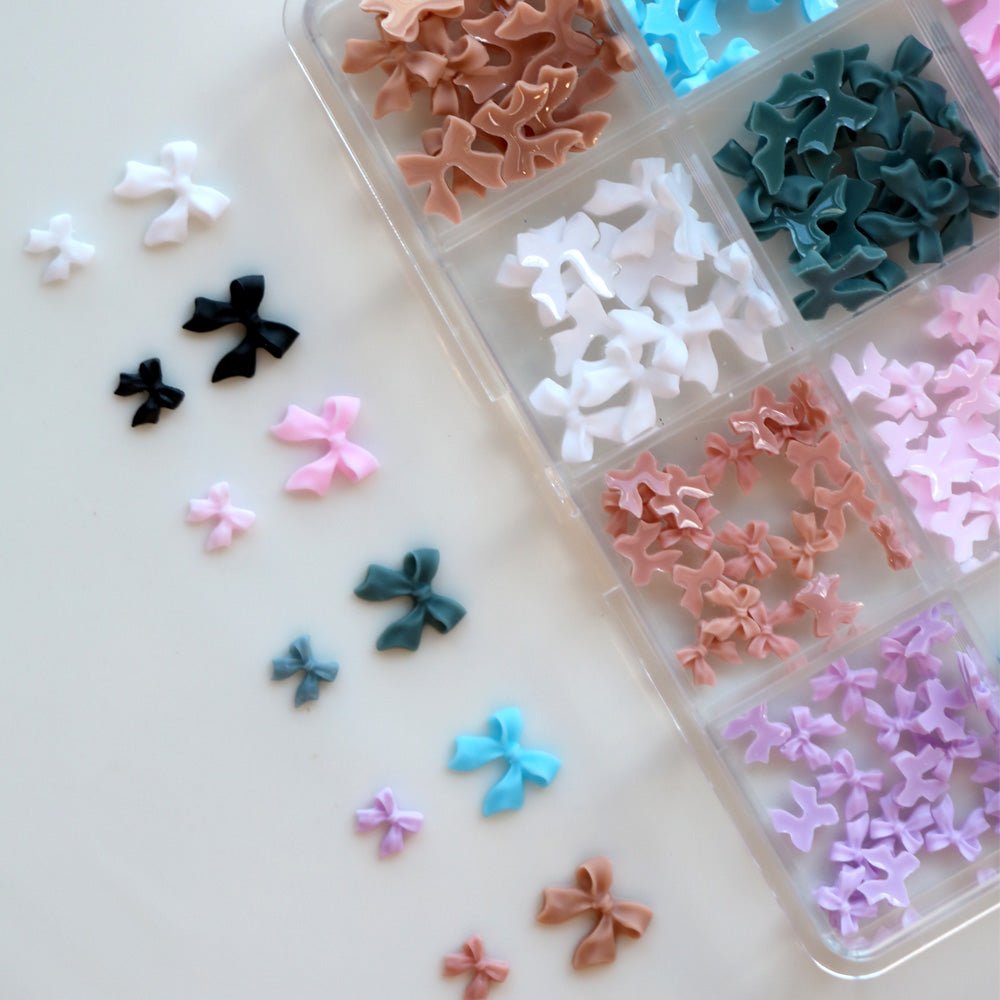 Cre8tion Nail Art Accessory 3D Flat Bows 08