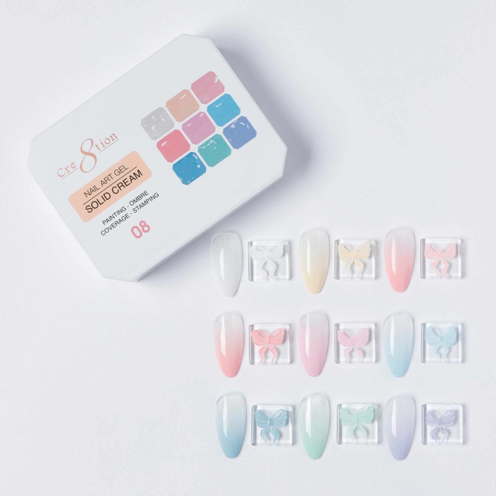 Cre8tion Nail Art Gel - Solid Cream - 08