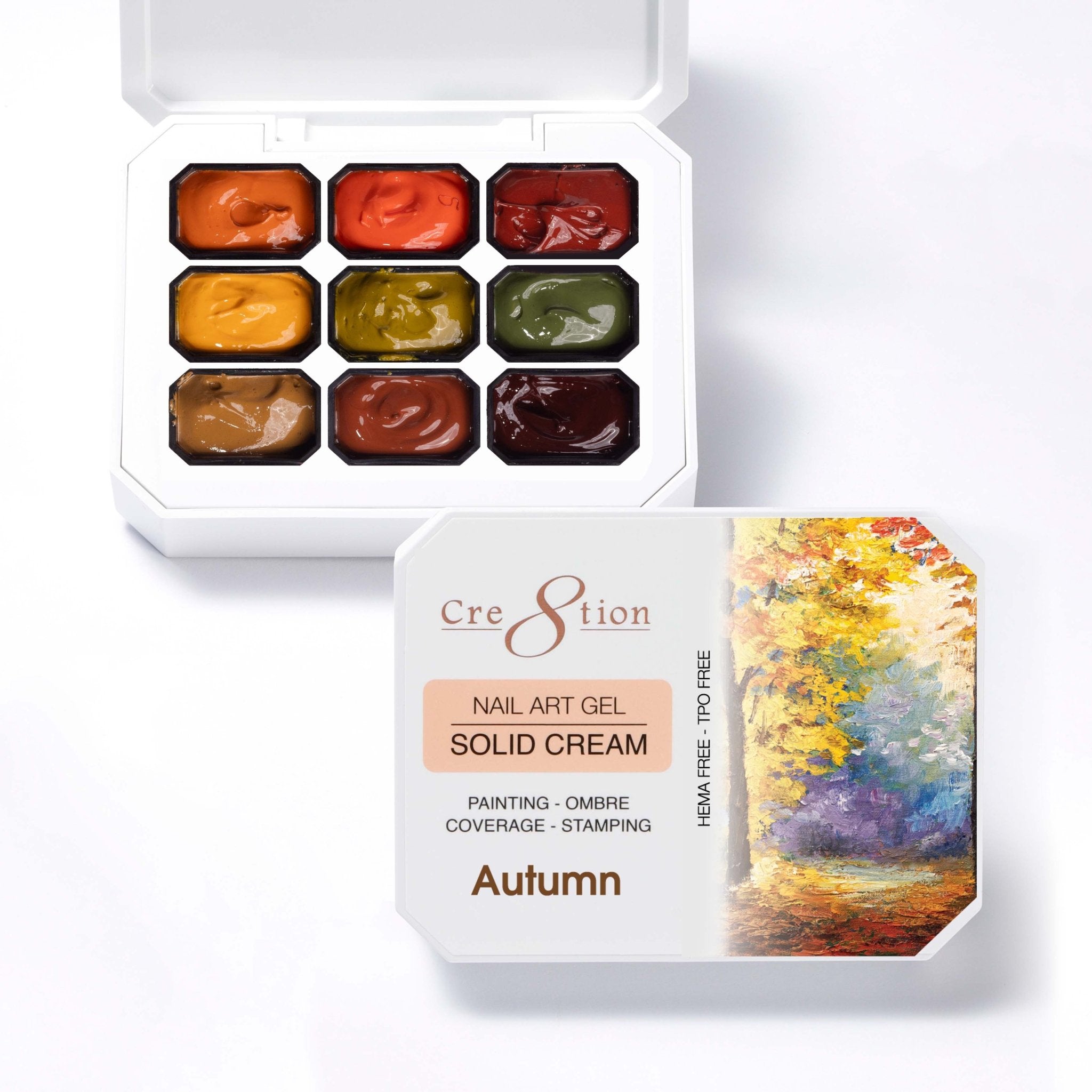 Cre8tion Nail Art Gel - Solid Cream Collection - Autumn