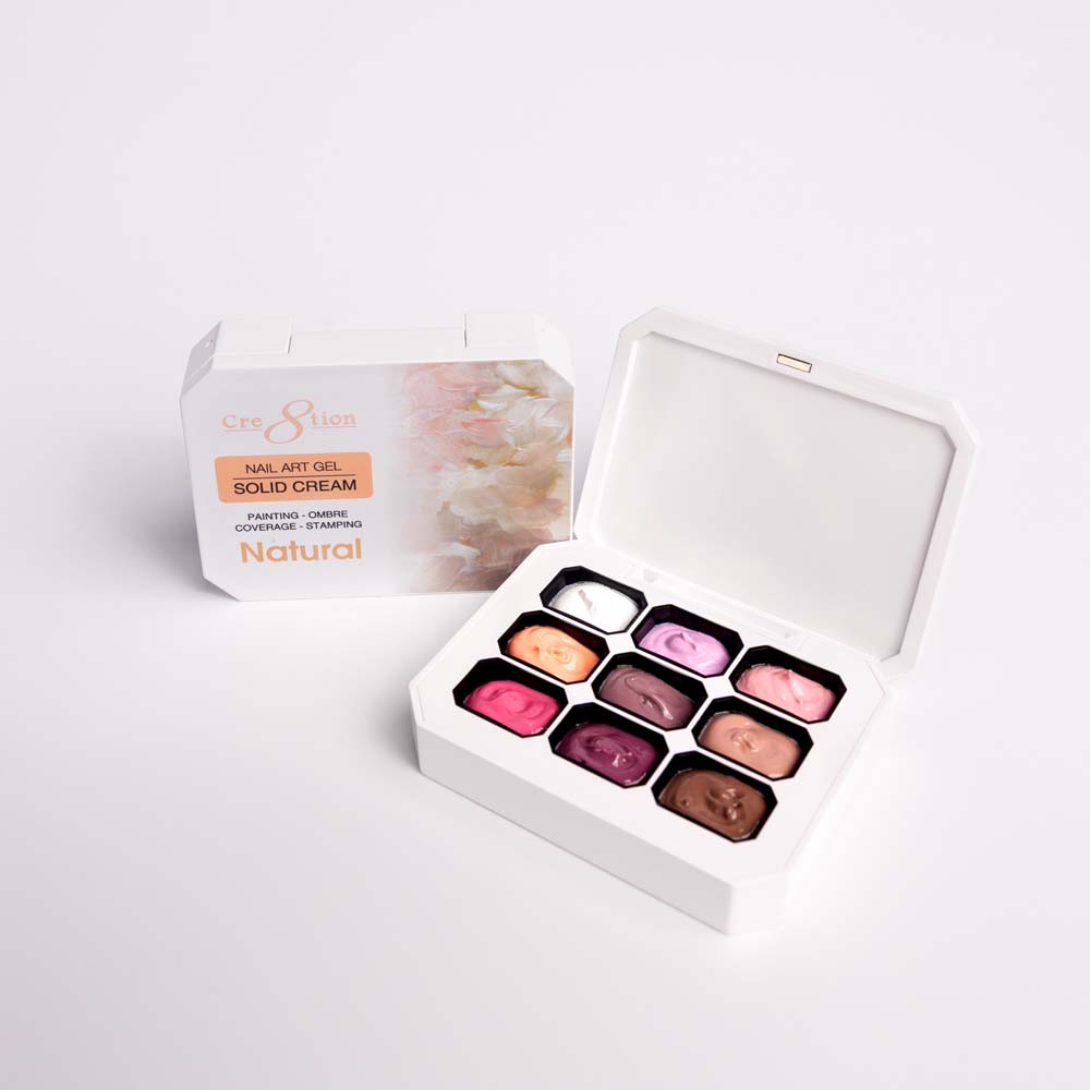 Cre8tion Nail Art Gel - Solid Cream Collection - Natural