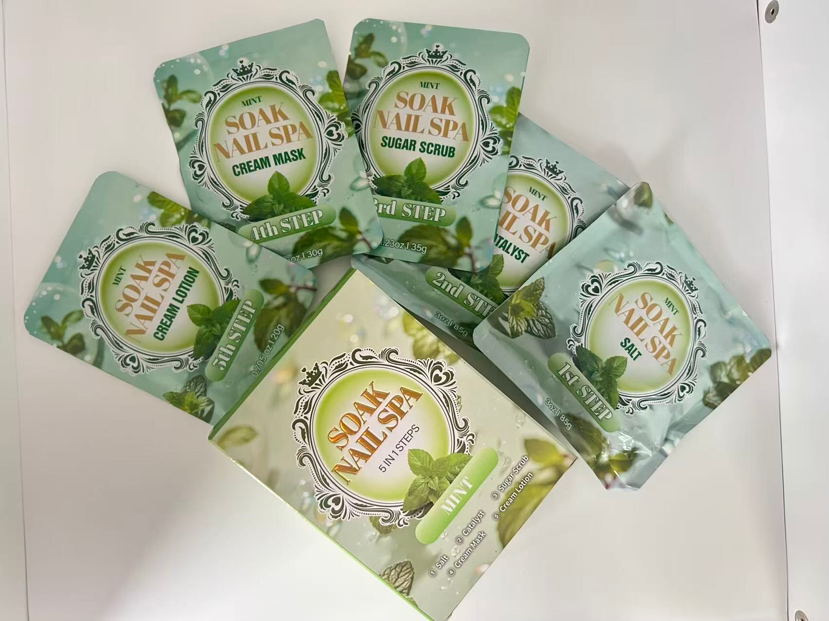 Soak Nail Spa Deluxe Pedicure Kit 5in1 (36pcs/case)