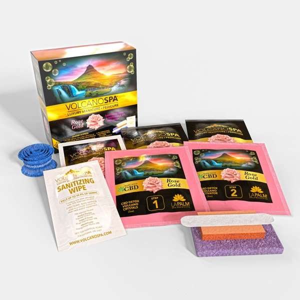 Volcano - Pedicure Deluxe 5in1 (Case 36 Boxes) - Rose Gold