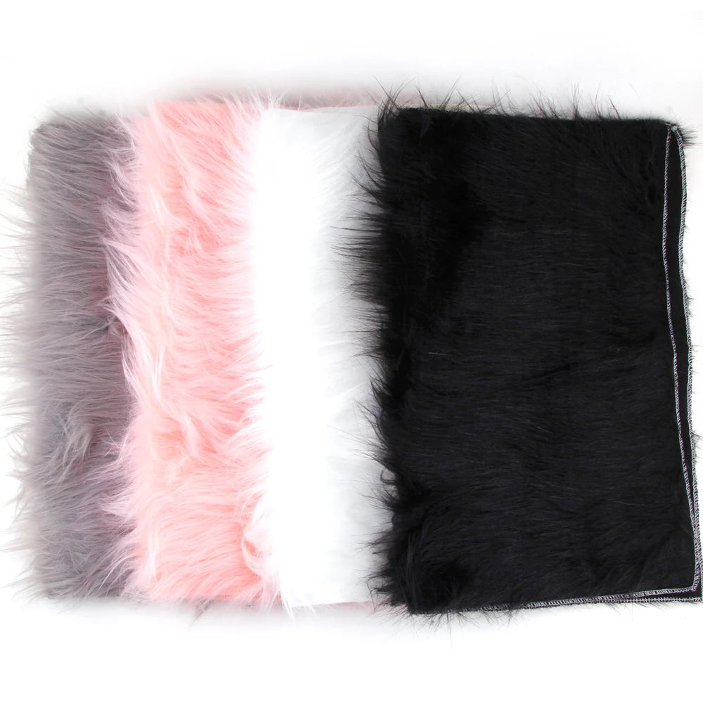 Nail Art Photo Background 15x20 Inch Soft Fur Cushion Foldable Pad Pad in White Grey Pink Black Color