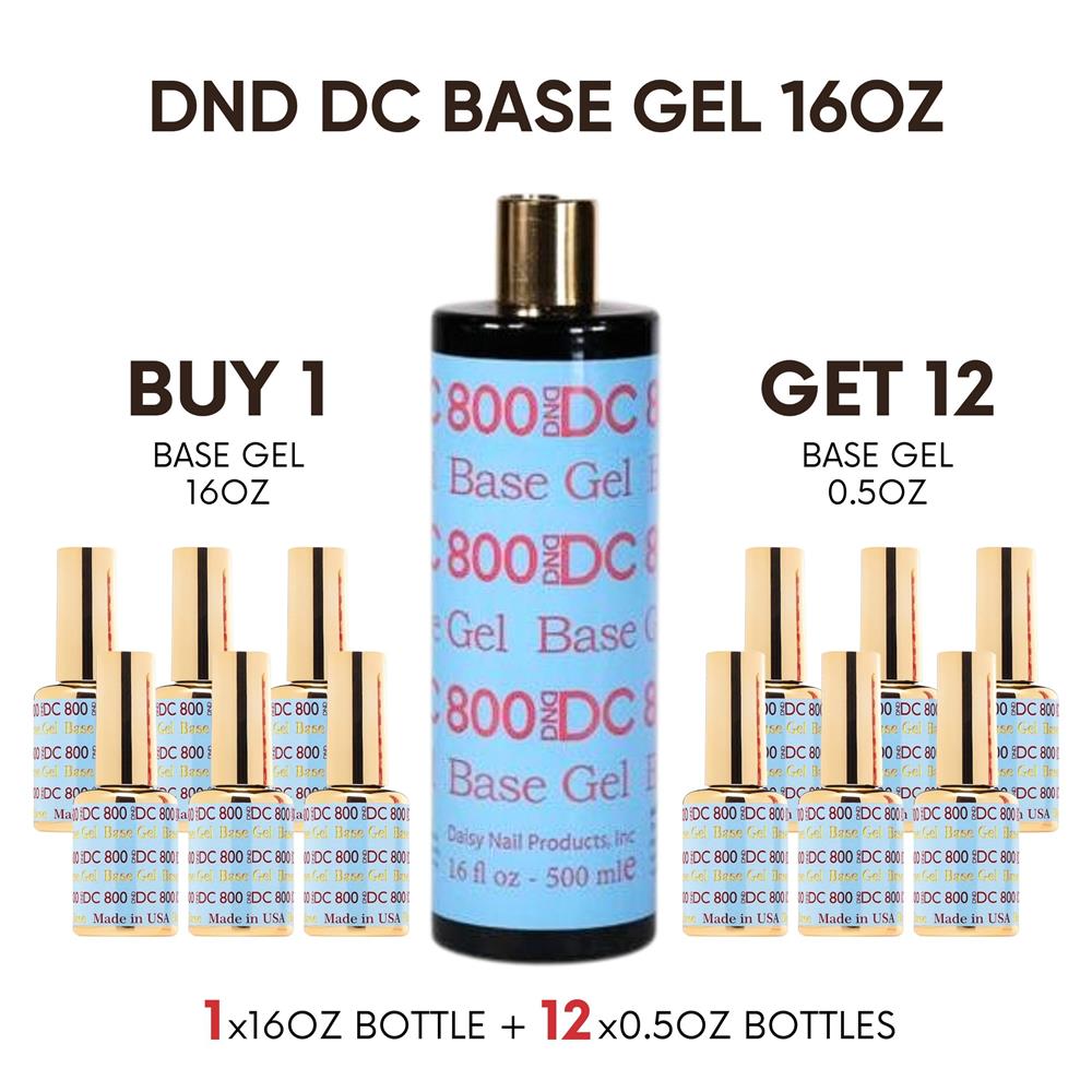 DND - DC Base Top Refill 16oz + 8 Small Bottles (New Bottle)