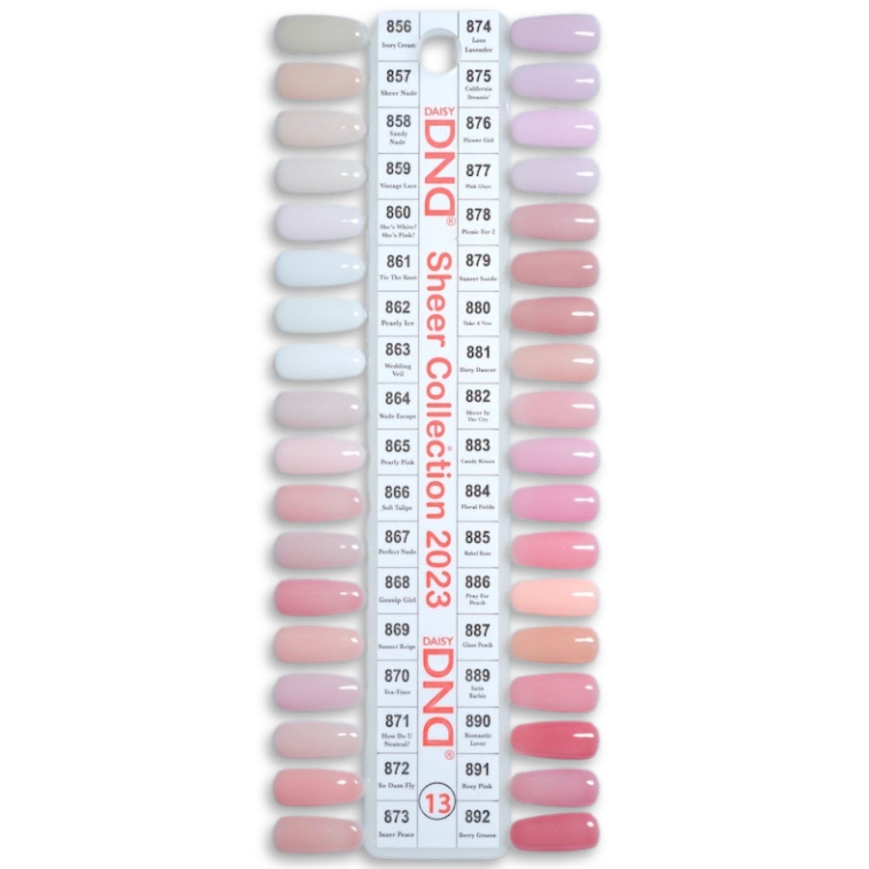 DND - Gel & Lacquer Duo Full Set 36 Colors (#11, #12, #13, #14, #15, #16)