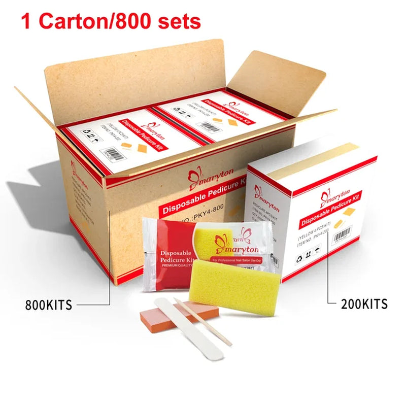 800 Sets/Carton Disposable Pedicure Nail File Kits Salon Manicur Natural Nail Polis