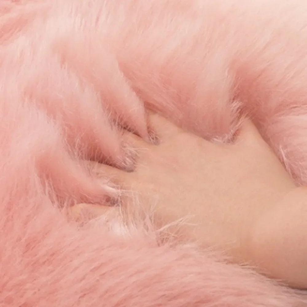 Nail Photo Background 15x15Inch White Purple Brown Pink Color Thick Soft Fur Nail Mat