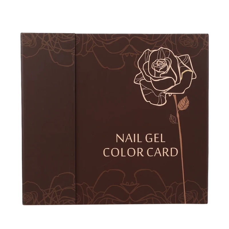 Nail Tips Display Book Nail Art Showing Shelf Gel Nail Polish Color Chart Display Board 120 Colors