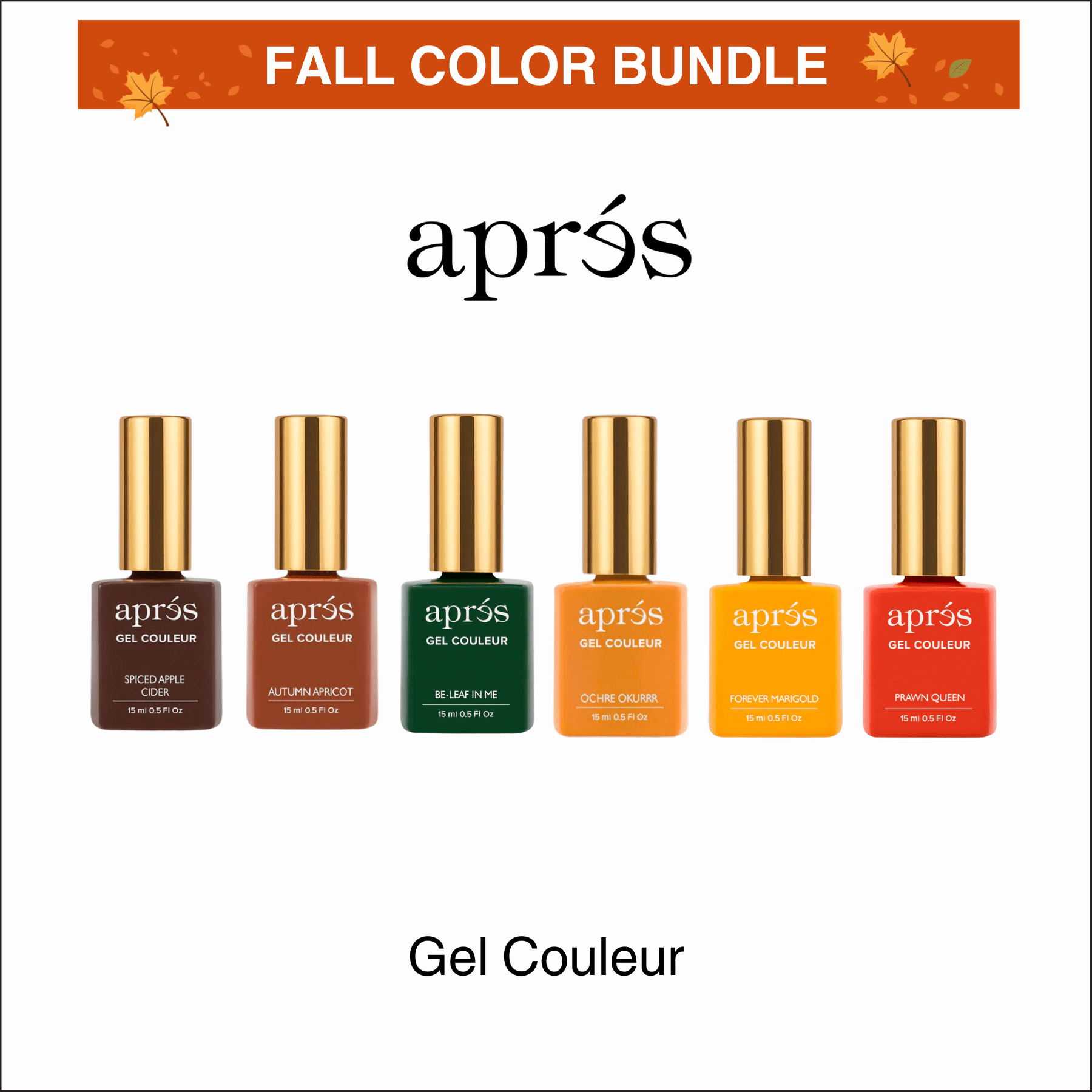 (Fall Color Bundle) Apres - Gel Couleur - Pre-selected 25 colors