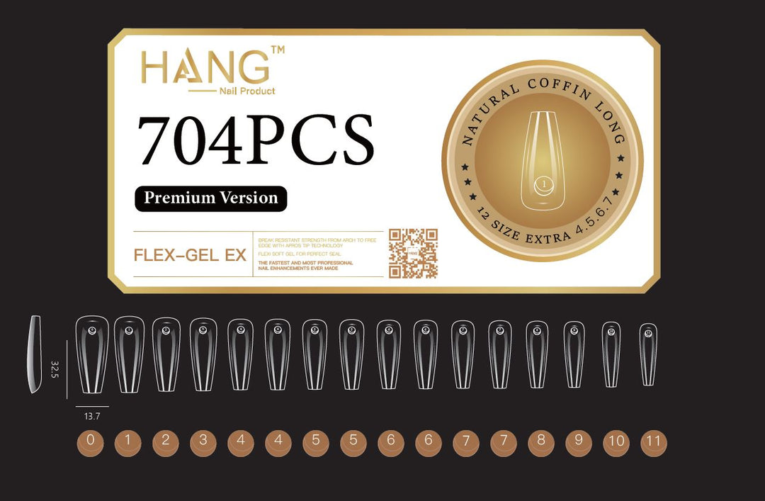 Hang - Soft Gel Ex Tips Coffin (NEW 2024)