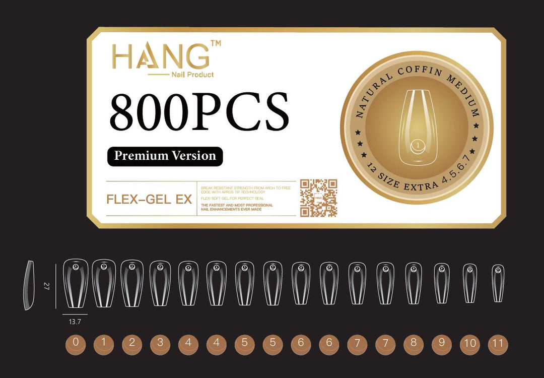 Hang - Soft Gel Ex Tips Coffin (NEW 2024)