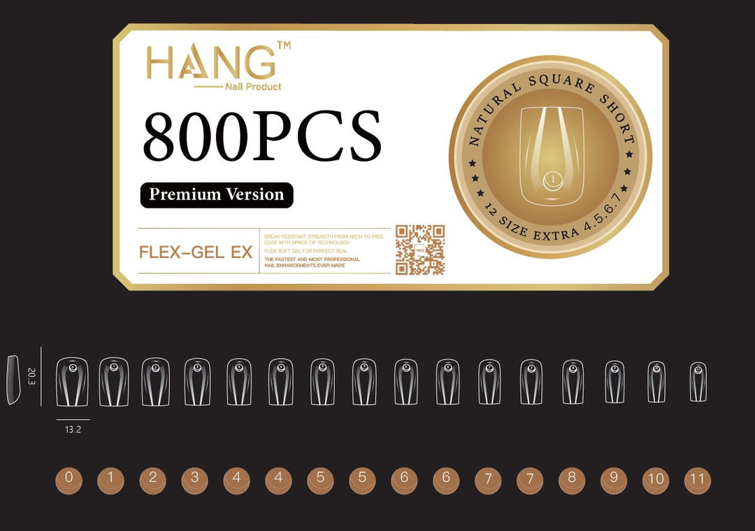 Hang - Soft Gel Ex Tips Square (NEW 2024)