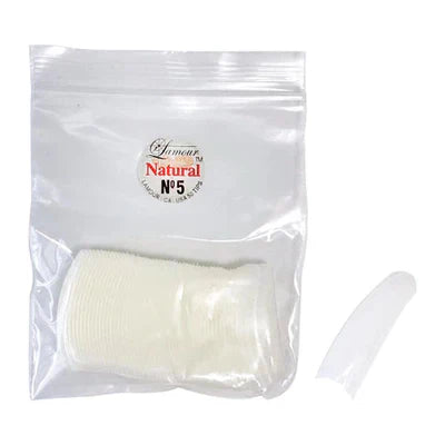LAMOUR Natural Tips - Size #5 (50pcs/bag)