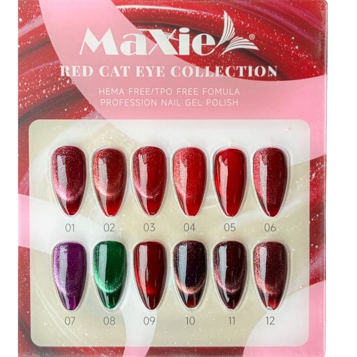 MaXie - Red Cat Eye Collection - 12 Colors (Hema + TPO Free)