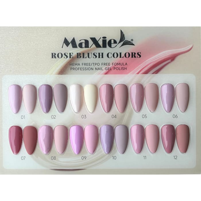 MaXie - Rose Blush Nude Collection - 12 Colors (Hema + TPO Free)