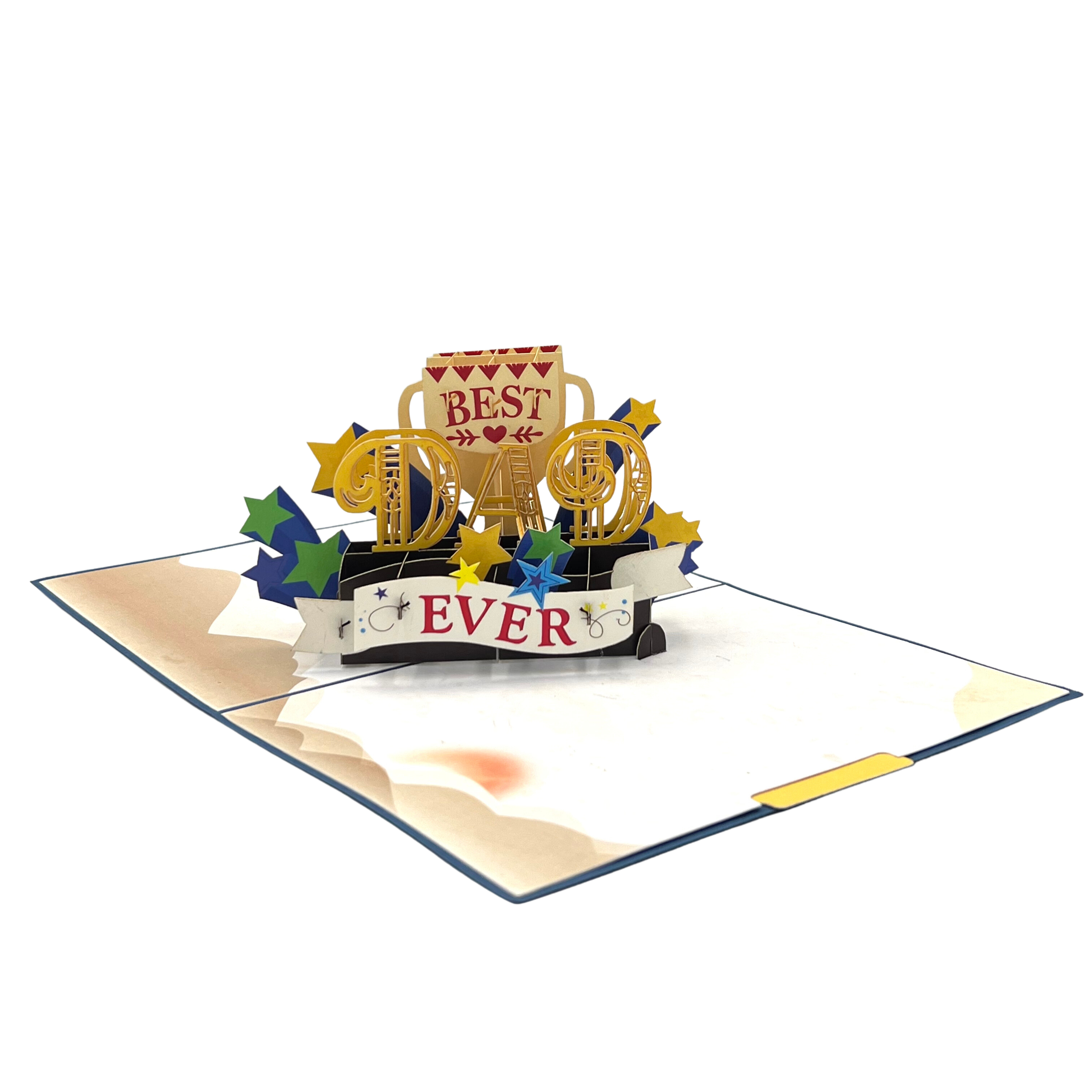 Pop Up Greeting Card Fathers Day Card Gift for Dad Pop-Up Best Dad Ever Father's Day Card Birthday Card Thank you Card Gift for Dad Family