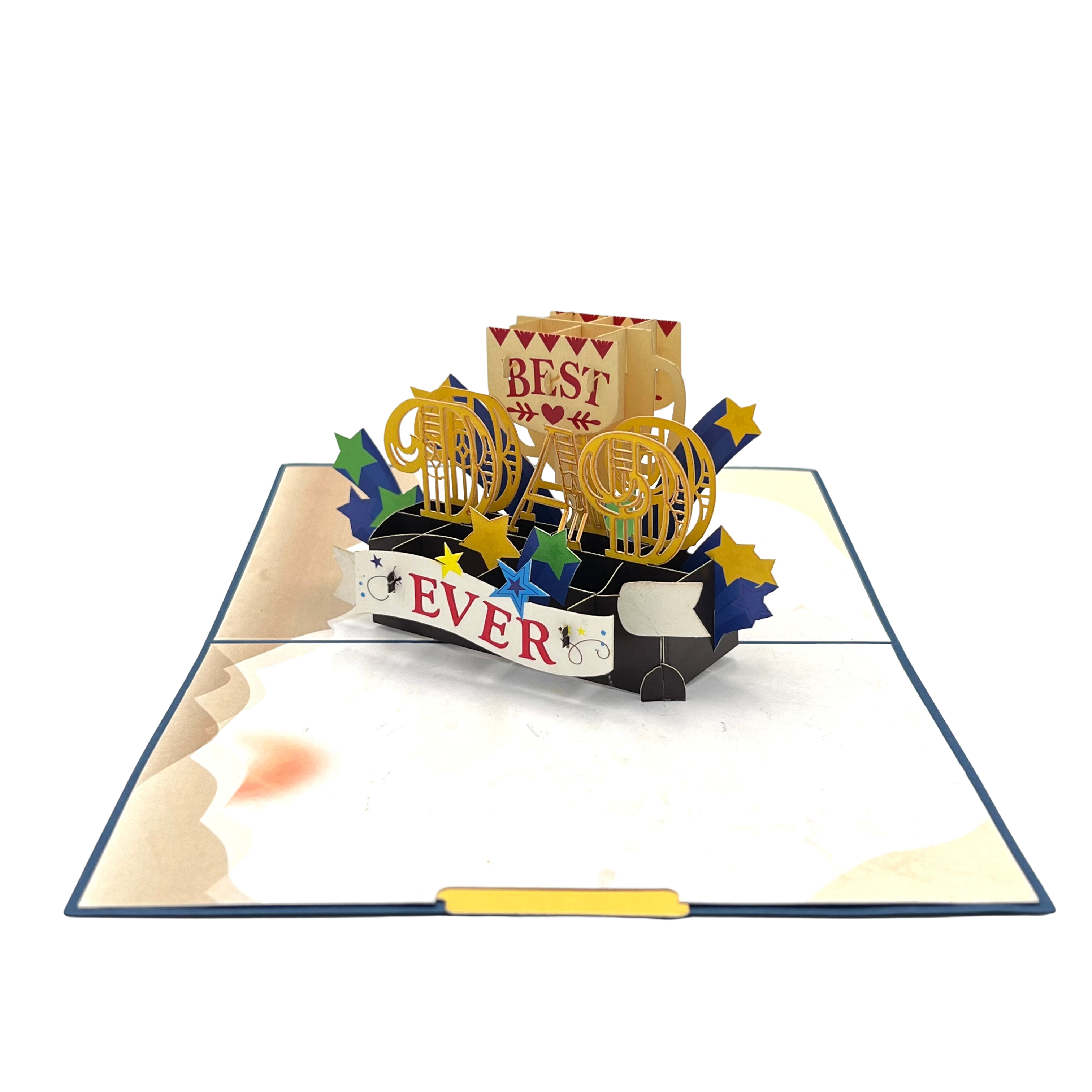 Pop Up Greeting Card Fathers Day Card Gift for Dad Pop-Up Best Dad Ever Father's Day Card Birthday Card Thank you Card Gift for Dad Family