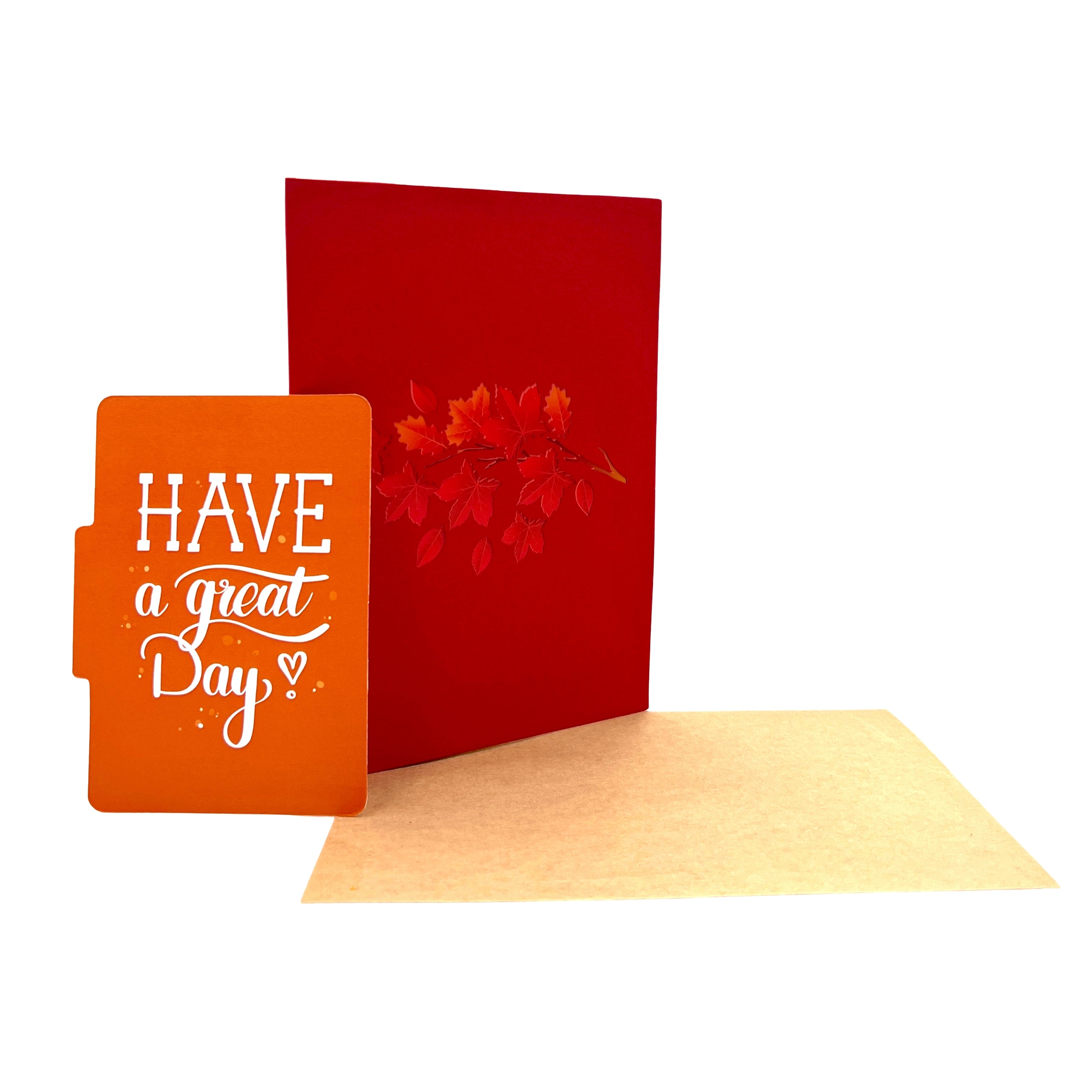 Pop Up Greeting Red Maple Tree Nature Lover Card, Birthday Thank You Gift, Autumn Tree Card, Gift for Mom, Dad, Family, Friend, Holiday Card