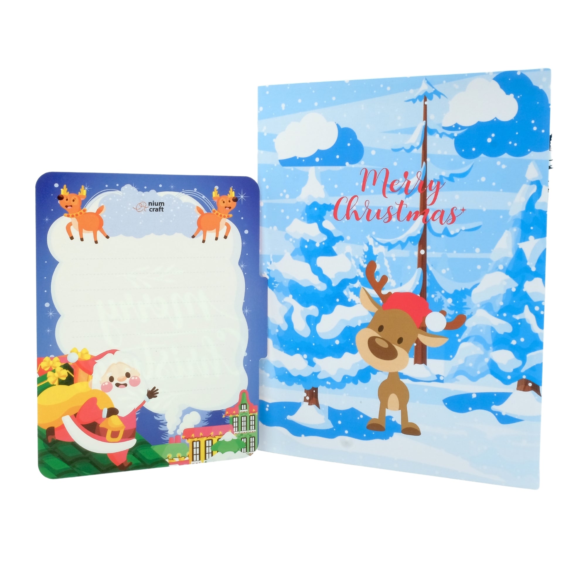 Pop Up Merry Christmas Greeting Card Adorable Reindeer, Christmas theme, Holiday Gift, Christmas decoration, Christmas kid gift, Family Gift
