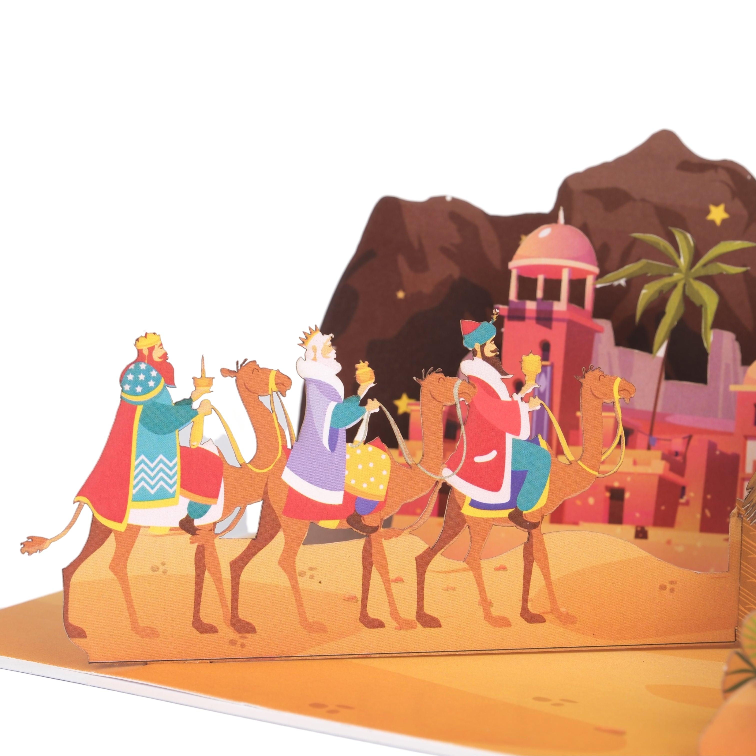 Pop Up Greeting Card Merry Christmas Jesus Christ's birth Holy Night Nativity Scene Decoration Christmas Gift Idea Holiday Card For Family