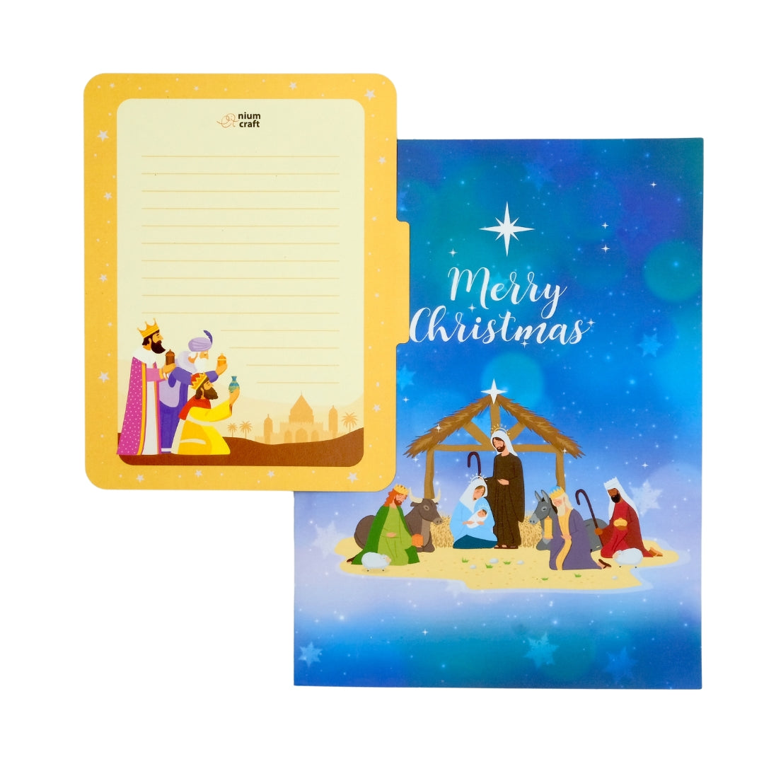 Pop Up Greeting Card Merry Christmas Jesus Christ's birth Holy Night Nativity Scene Decoration Christmas Gift Idea Holiday Card For Family