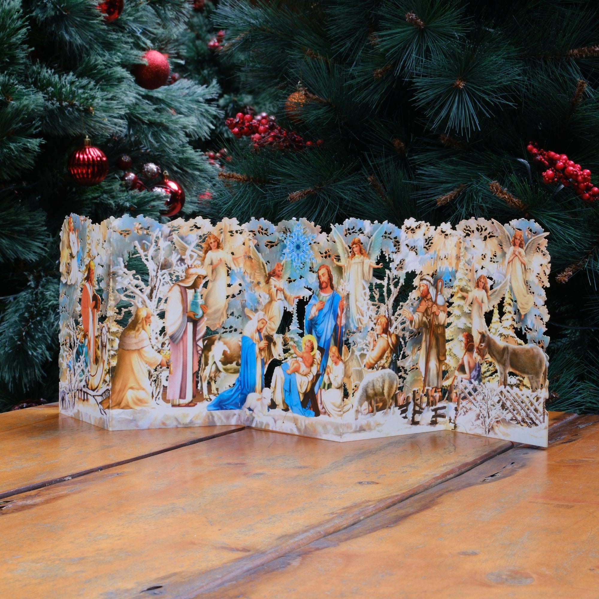 Decoration Greeting Card Merry Christmas Greeting Card Religious Christmas Nativity Scene, Christmas Decoration, Christmas themes, Holiday