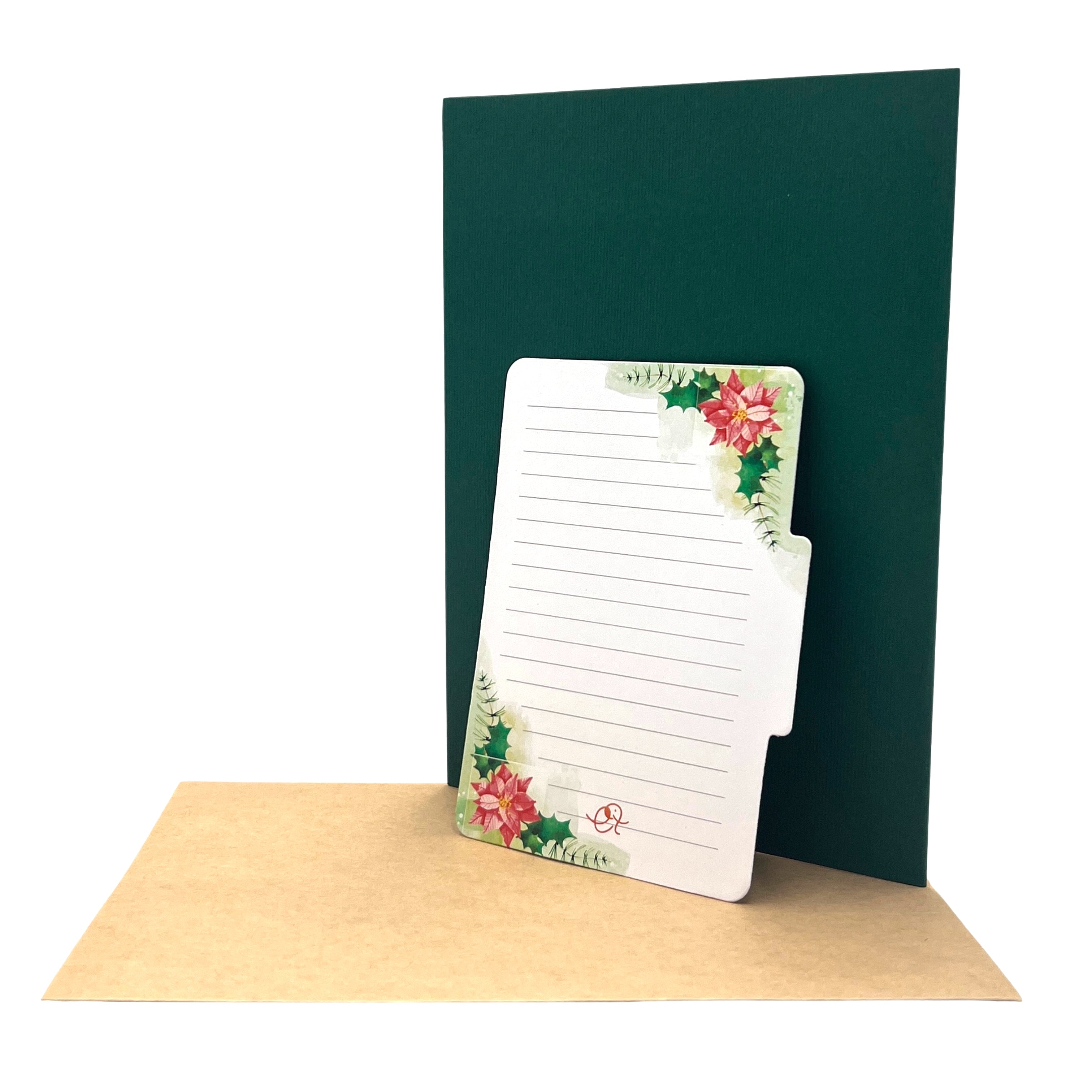 Pop Up Greeting Card Blooming Poinsettia Basket, Thank you Card, Birthday Card, Flower Gift, Nature Card, Christmas Flower, Holiday Card