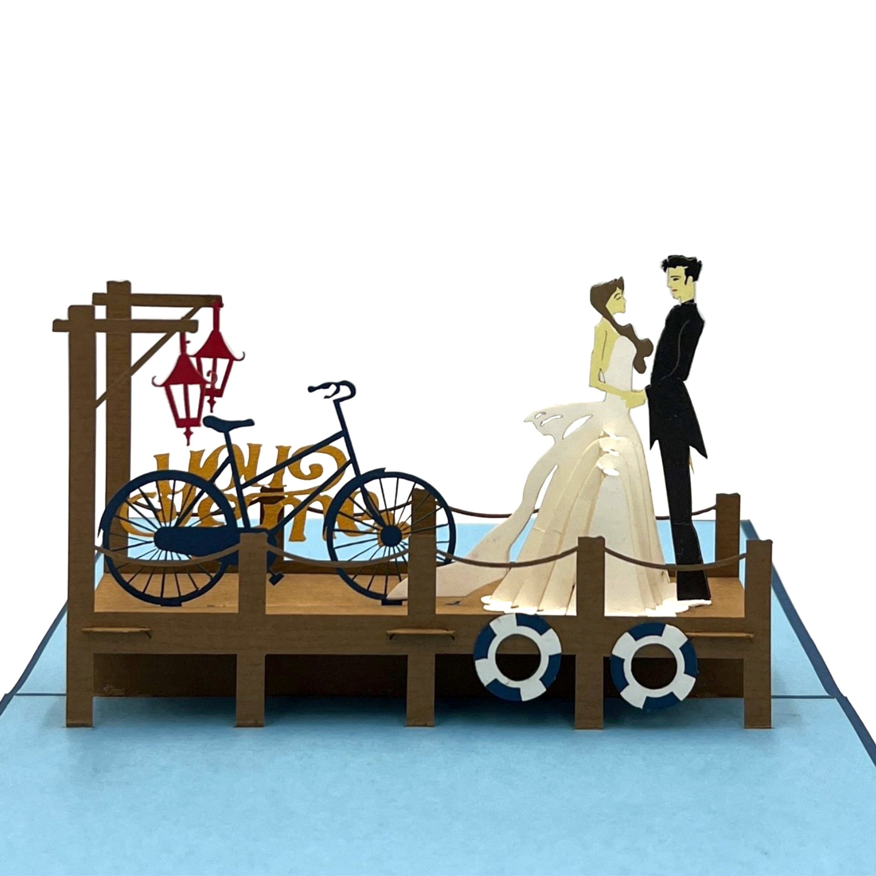 Pop Up Greeting Wedding Card Coupe Wedding Engagement Ceremony Invitation Card Romantic Love Proposal Elopement Gift Bride Groom Ceremony