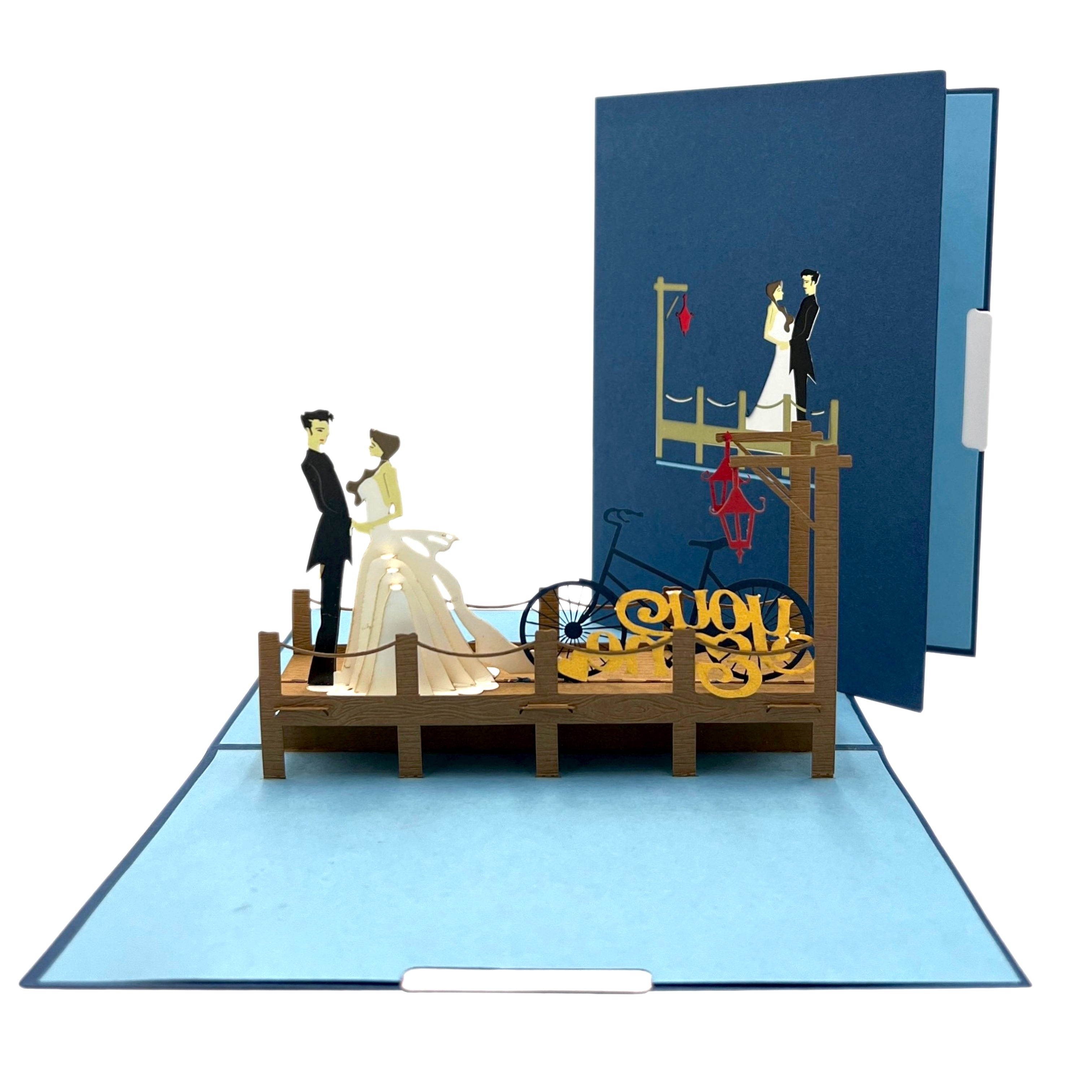 Pop Up Greeting Wedding Card Coupe Wedding Engagement Ceremony Invitation Card Romantic Love Proposal Elopement Gift Bride Groom Ceremony