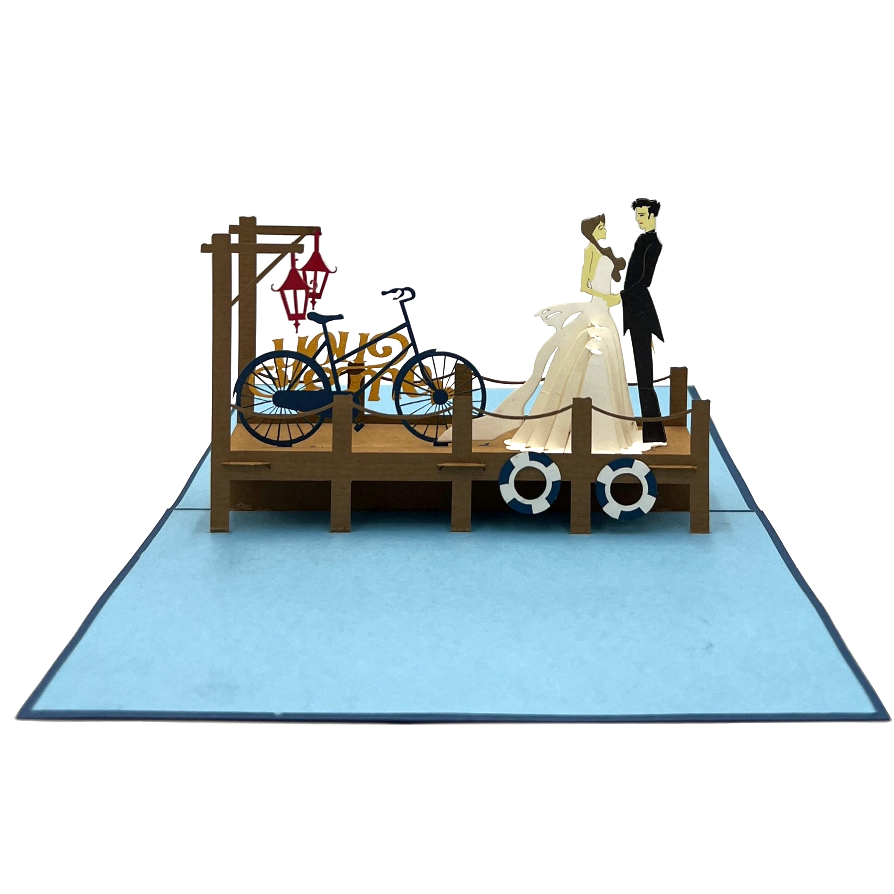 Pop Up Greeting Wedding Card Coupe Wedding Engagement Ceremony Invitation Card Romantic Love Proposal Elopement Gift Bride Groom Ceremony