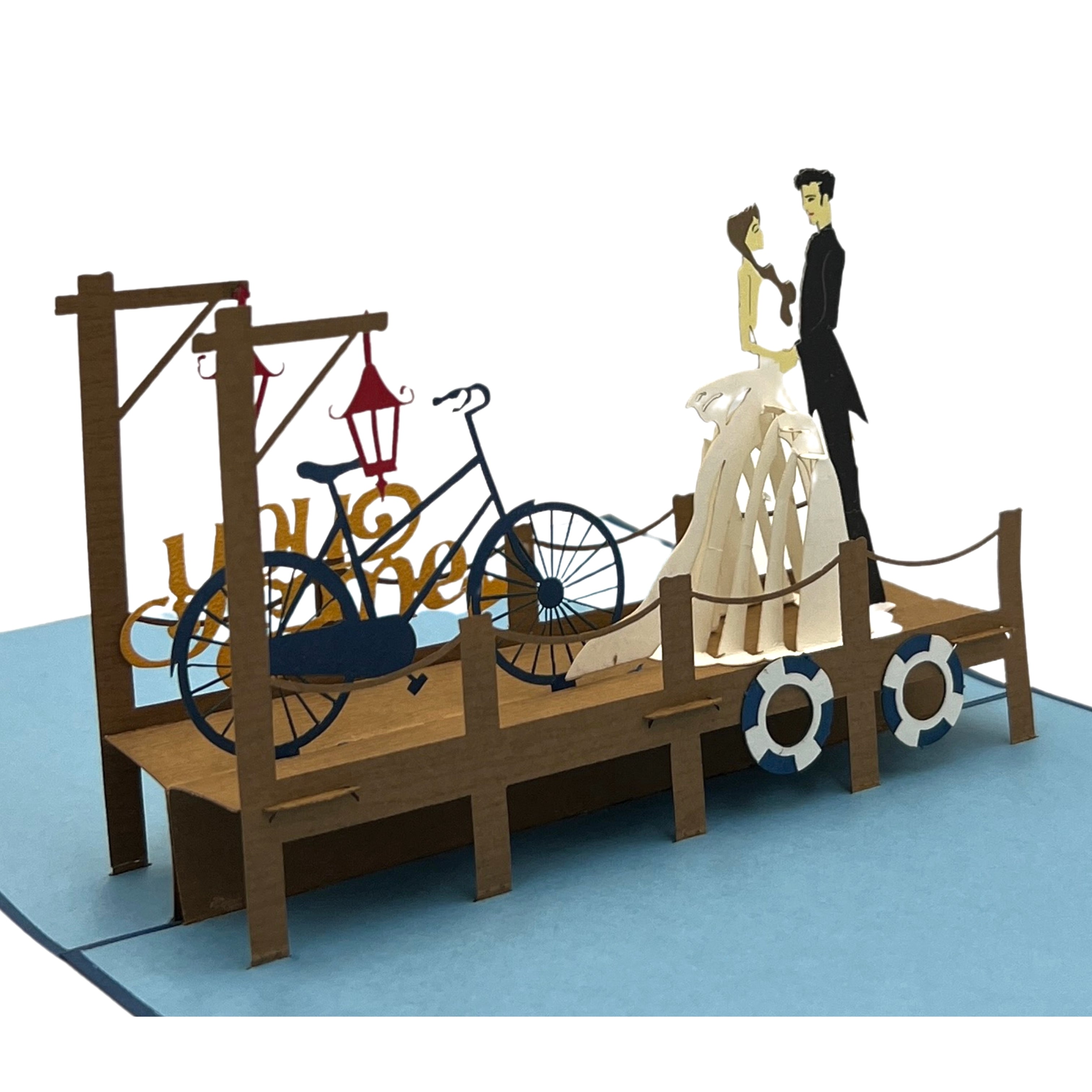 Pop Up Greeting Wedding Card Coupe Wedding Engagement Ceremony Invitation Card Romantic Love Proposal Elopement Gift Bride Groom Ceremony