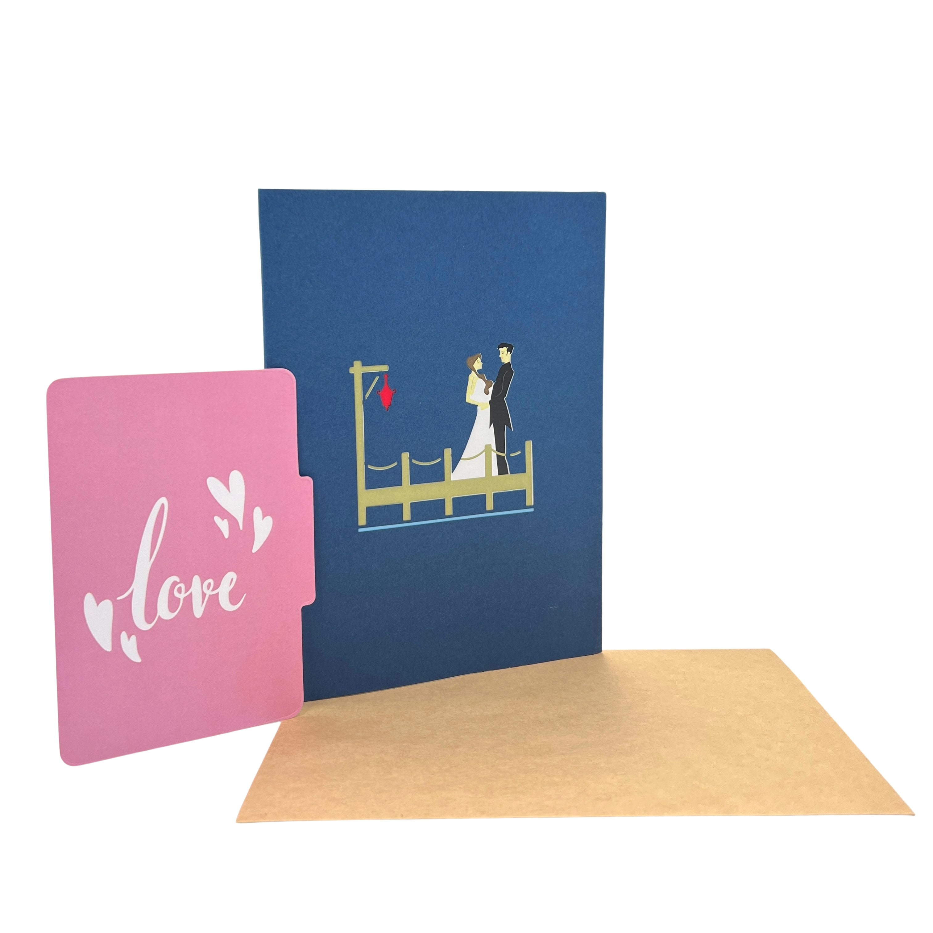 Pop Up Greeting Wedding Card Coupe Wedding Engagement Ceremony Invitation Card Romantic Love Proposal Elopement Gift Bride Groom Ceremony