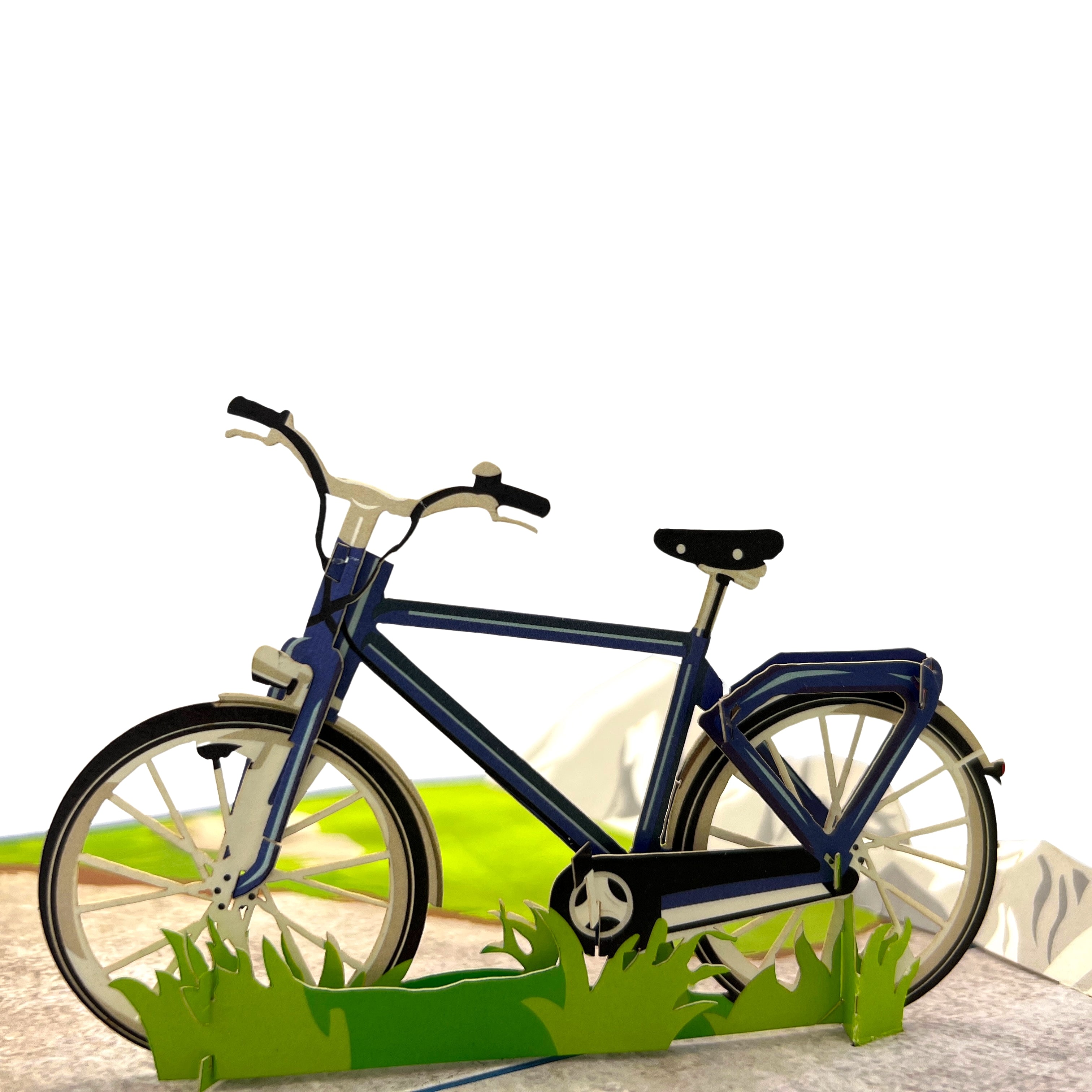 Pop Up Greeting Card Adventure Bicycle Nature Outdoor Camping Card Thank You Birthday Gift for Nature Bike Lover For Mom Dad Family Friend