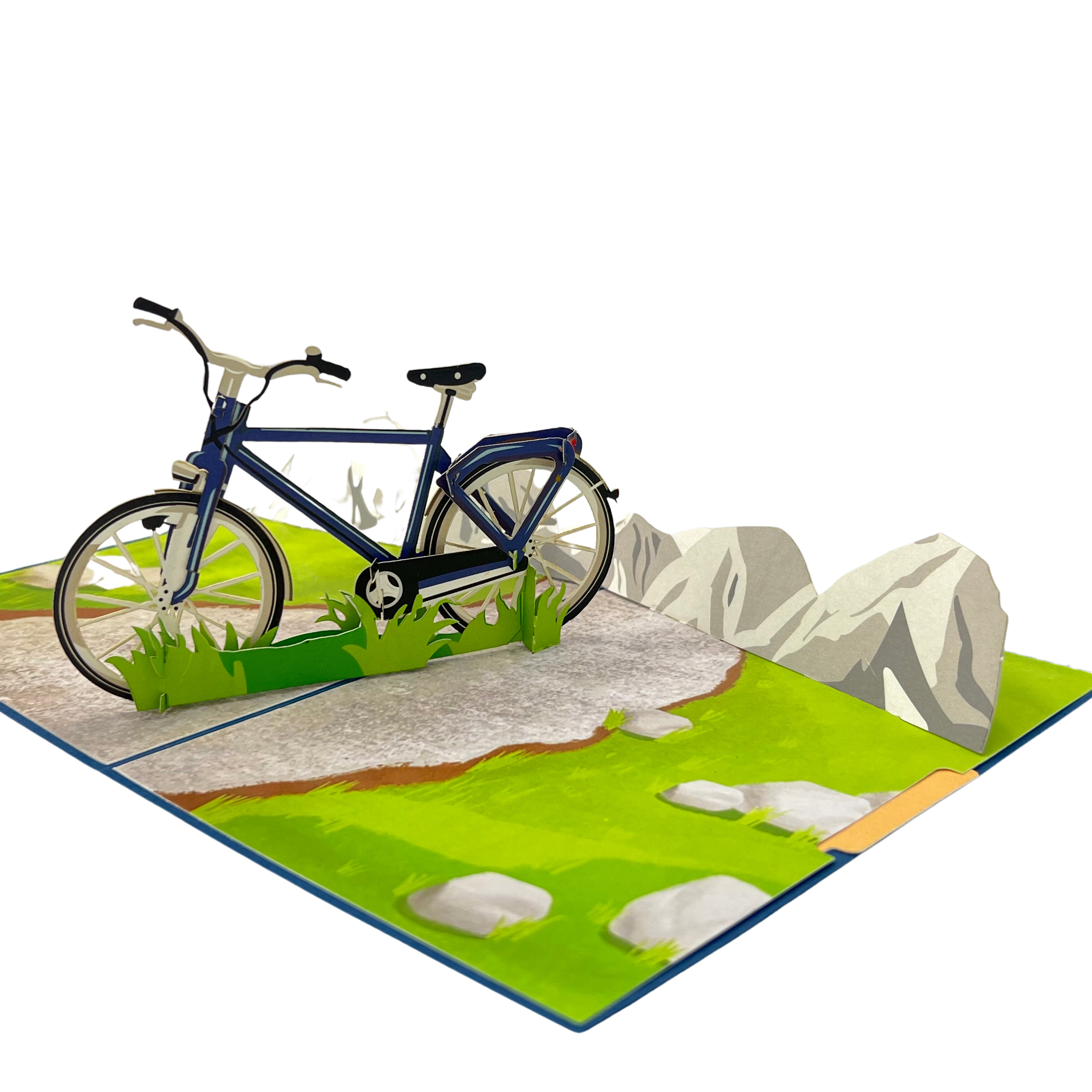 Pop Up Greeting Card Adventure Bicycle Nature Outdoor Camping Card Thank You Birthday Gift for Nature Bike Lover For Mom Dad Family Friend