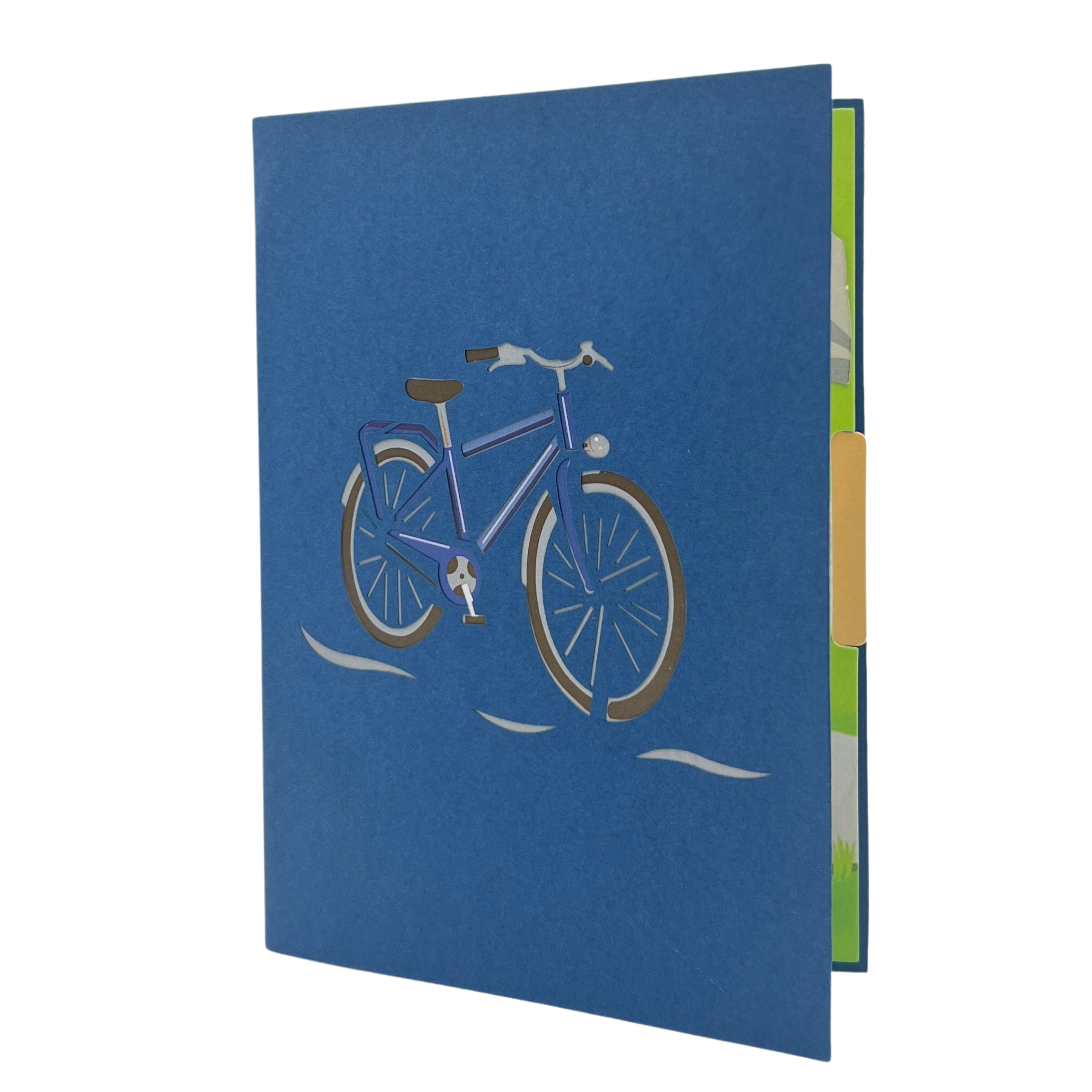 Pop Up Greeting Card Adventure Bicycle Nature Outdoor Camping Card Thank You Birthday Gift for Nature Bike Lover For Mom Dad Family Friend