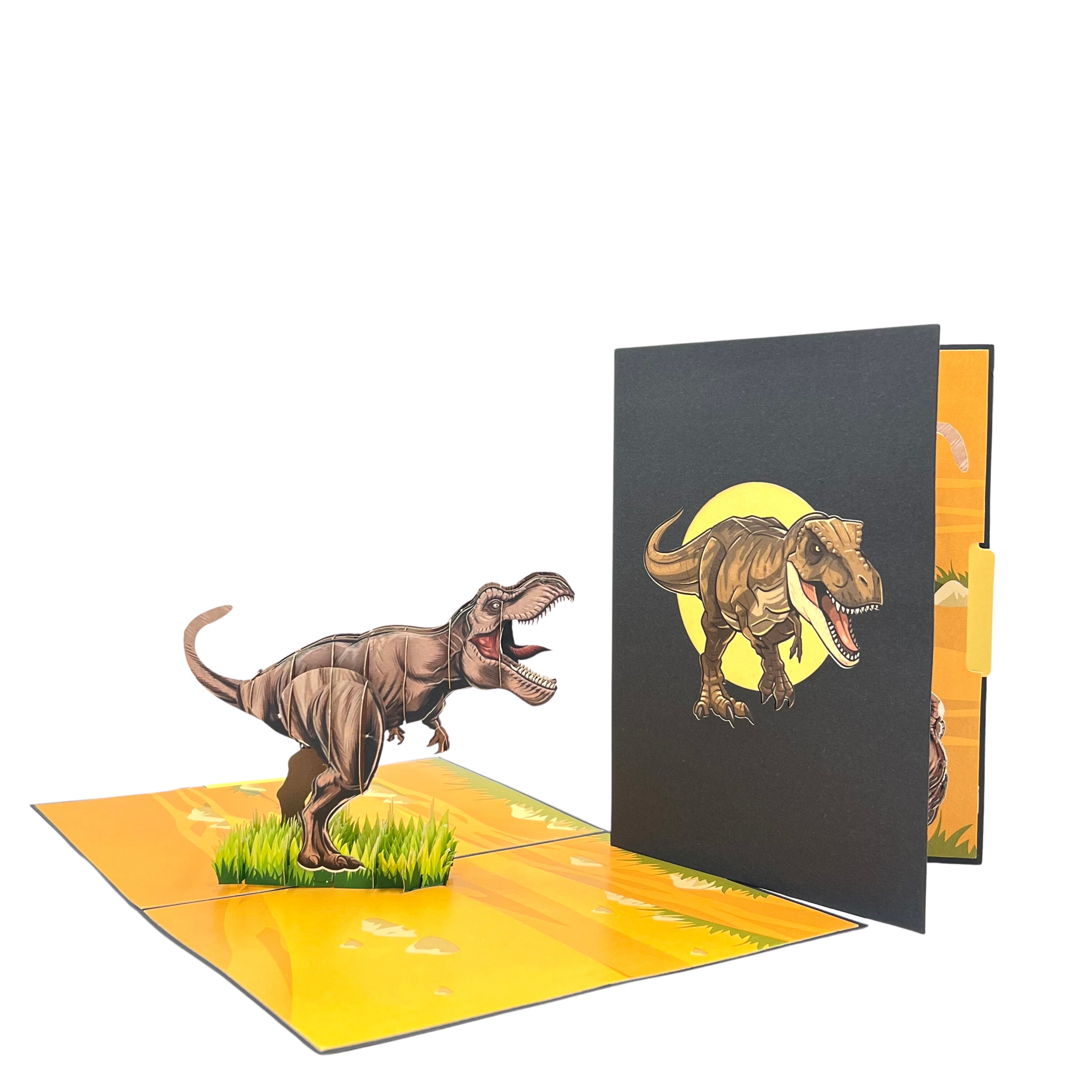 Pop Up Greeting Card 3D Carton Dinosaur T-Rex Pop-Up Birthday Gift For Kid Animal Card Thank you Card Gift for Dad Strong Wealthy People