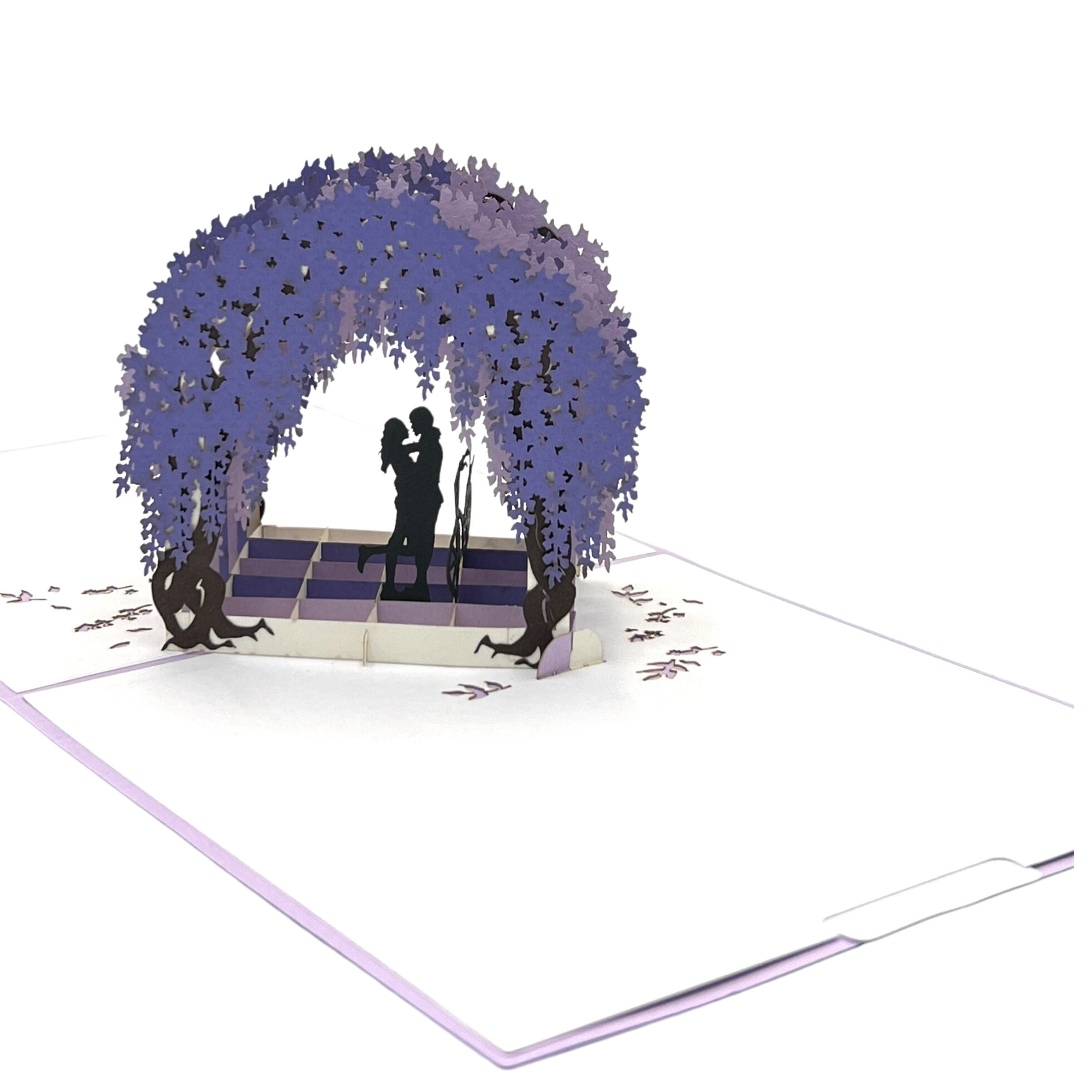 Pop Up Greeting Wedding Card Coupe Wedding Engagement Ceremony Invitation Card Romantic Love Enchanting Proposal Elopement Wedding Gift Idea