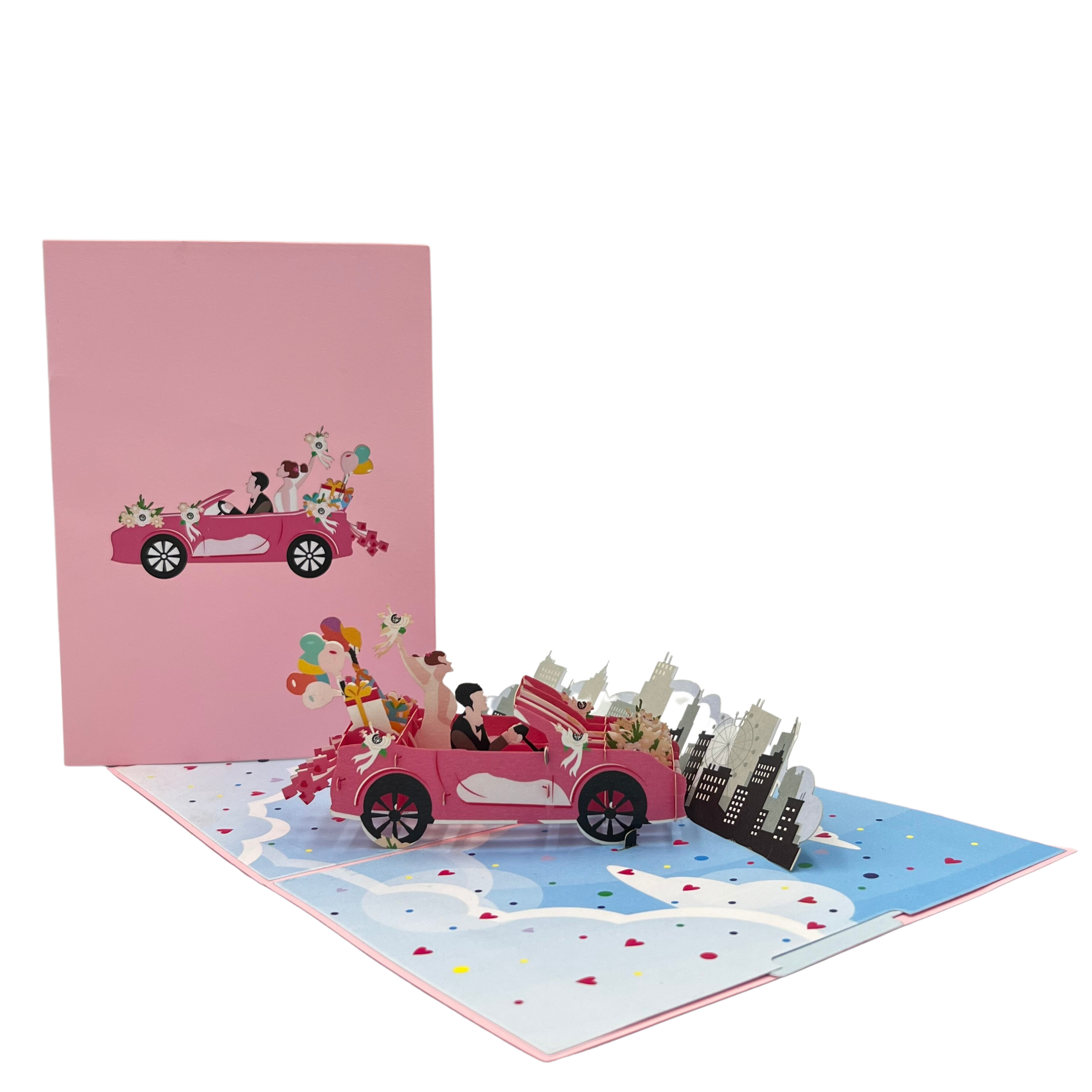 Pop Up Wedding Romantic Greeting Card Just Married Bride Groom Card Wedding Invitation Card Anniversary Card Honey Moon Engagement Card