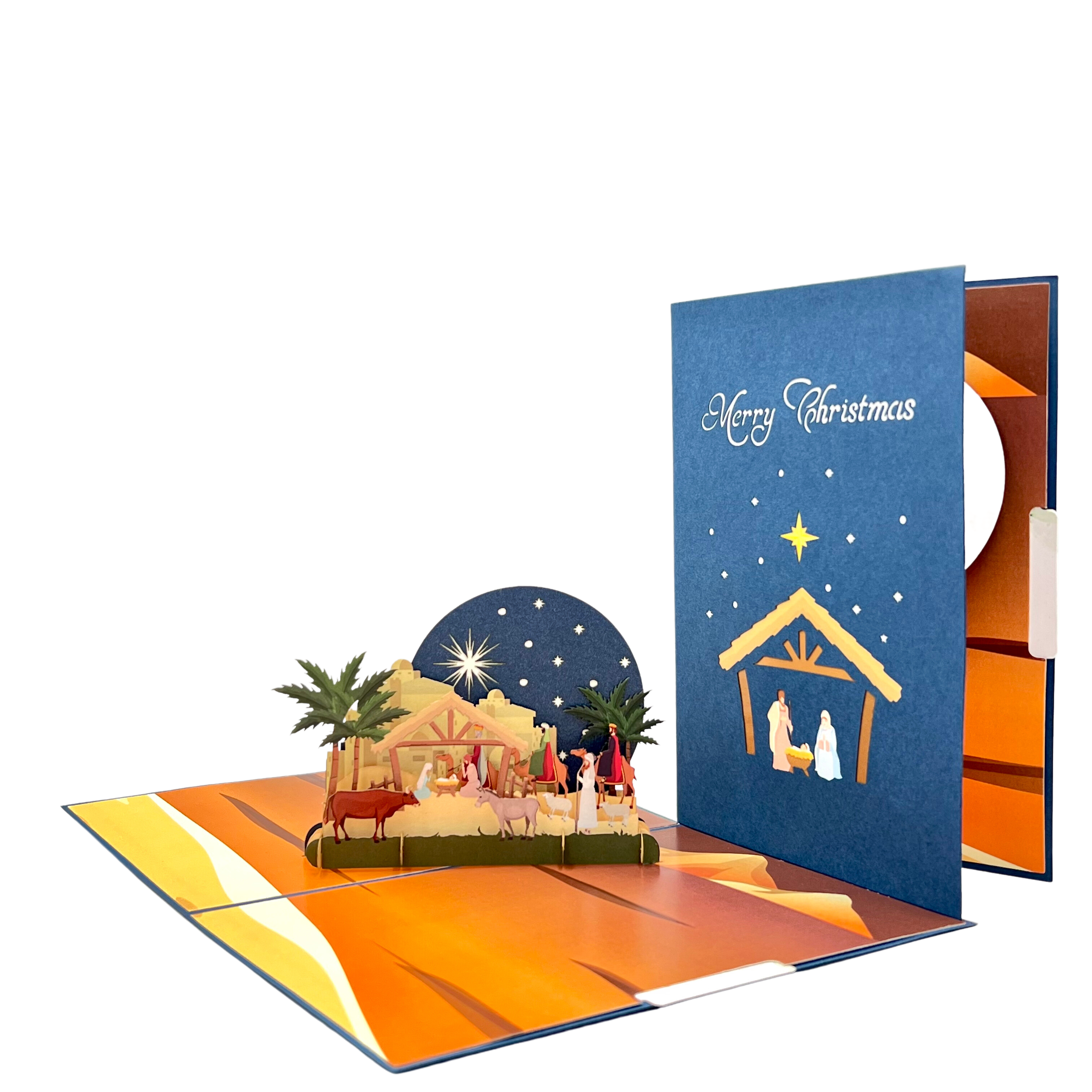 Pop Up Greeting Card Holy Night Nativity, Jesus Christ Birth Scene, Christmas Decoration, Christmas Gift, Christmas gift idea, Holiday Card