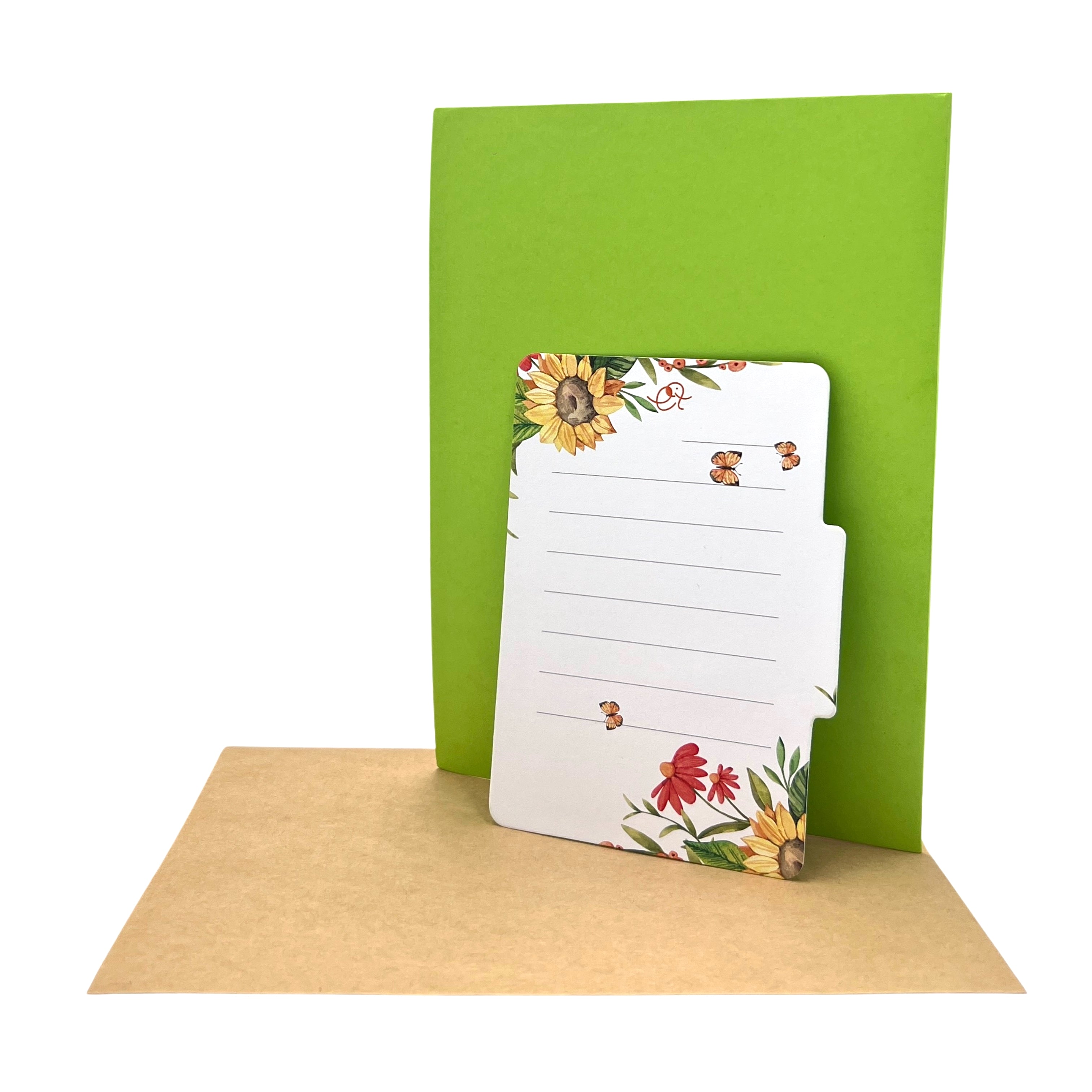 Pop Up Greeting Card a Ladybug on SunFlower Card, Flower Nature Animal Lover Card Thank You Birthday Gift for Kid Mom Dad Family Friend