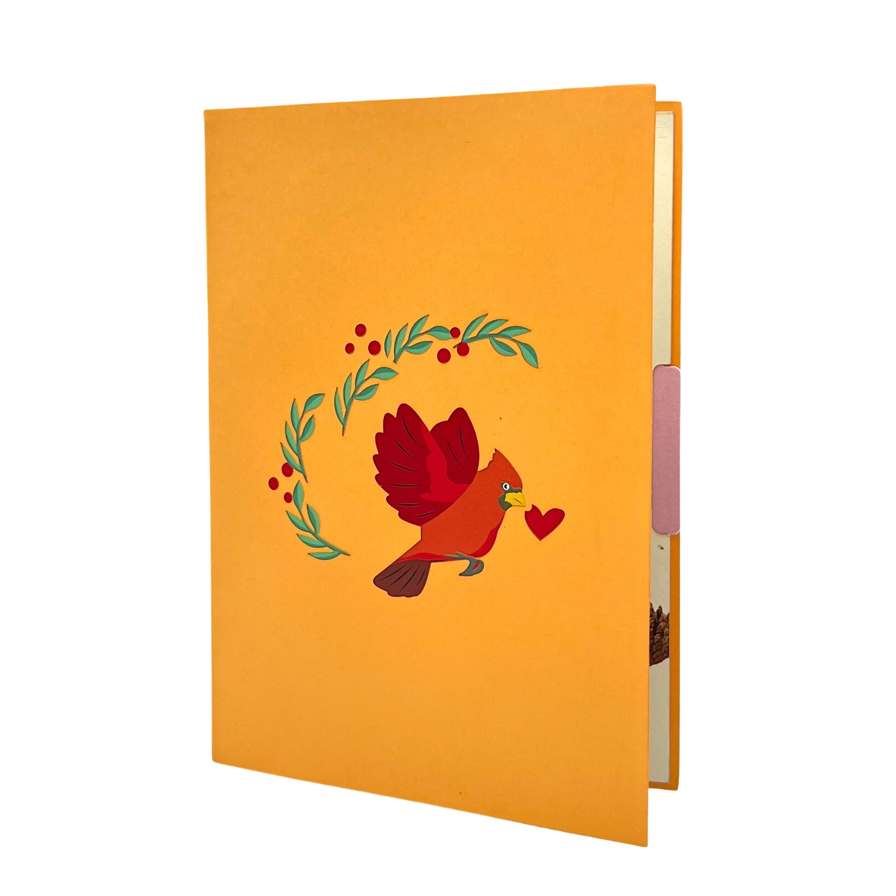 Pop Up Greeting Card Coupe Love Bird in Spring Card Animal Nature Lover Gift for Birthday Thank You Gift for Mom Dad Family Darling Lover