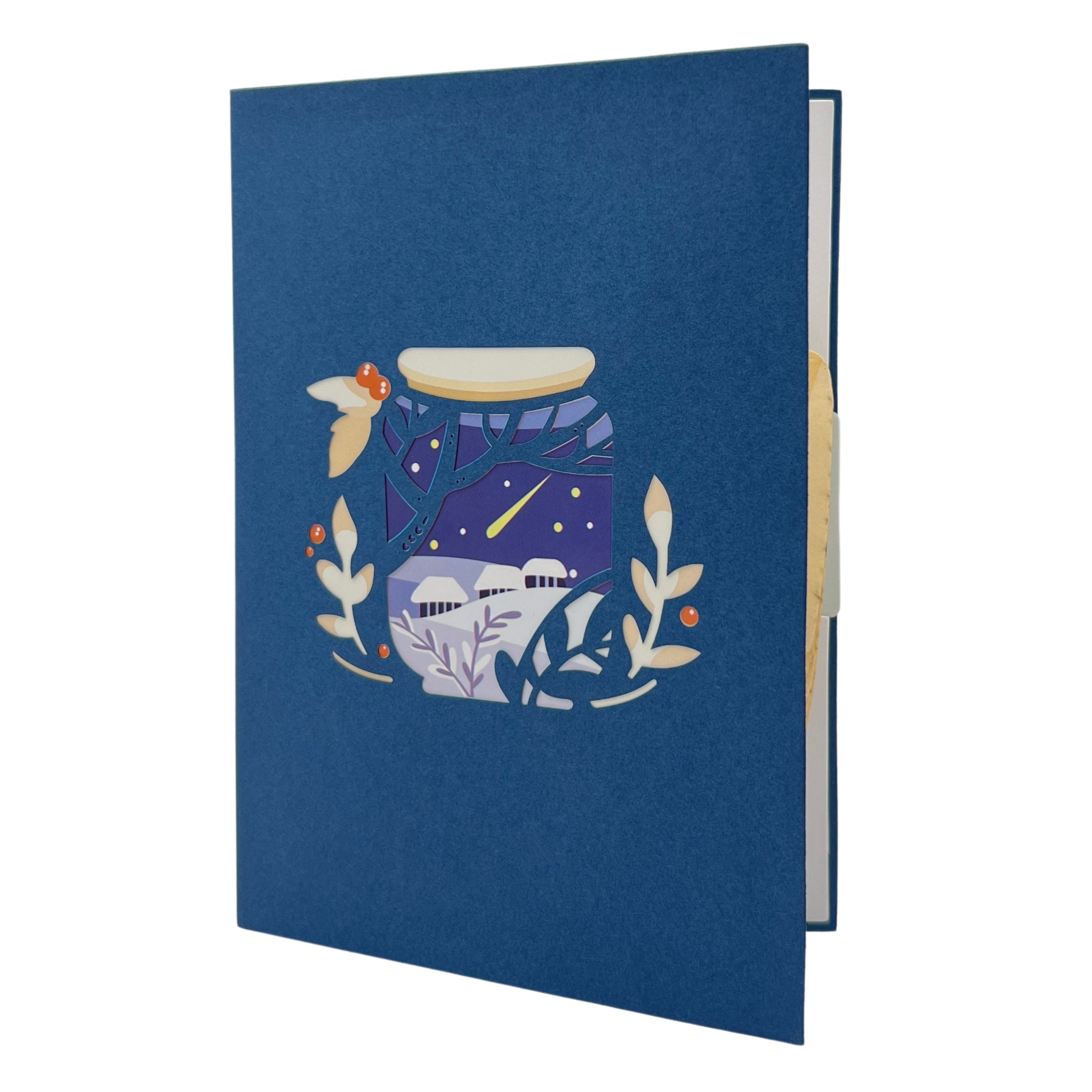 Pop Up Greeting Card Merry Christmas Jar Decoration Gift Christmas Idea Holiday Card for Friend Family Dad Mom Christmas Unique Gift idea