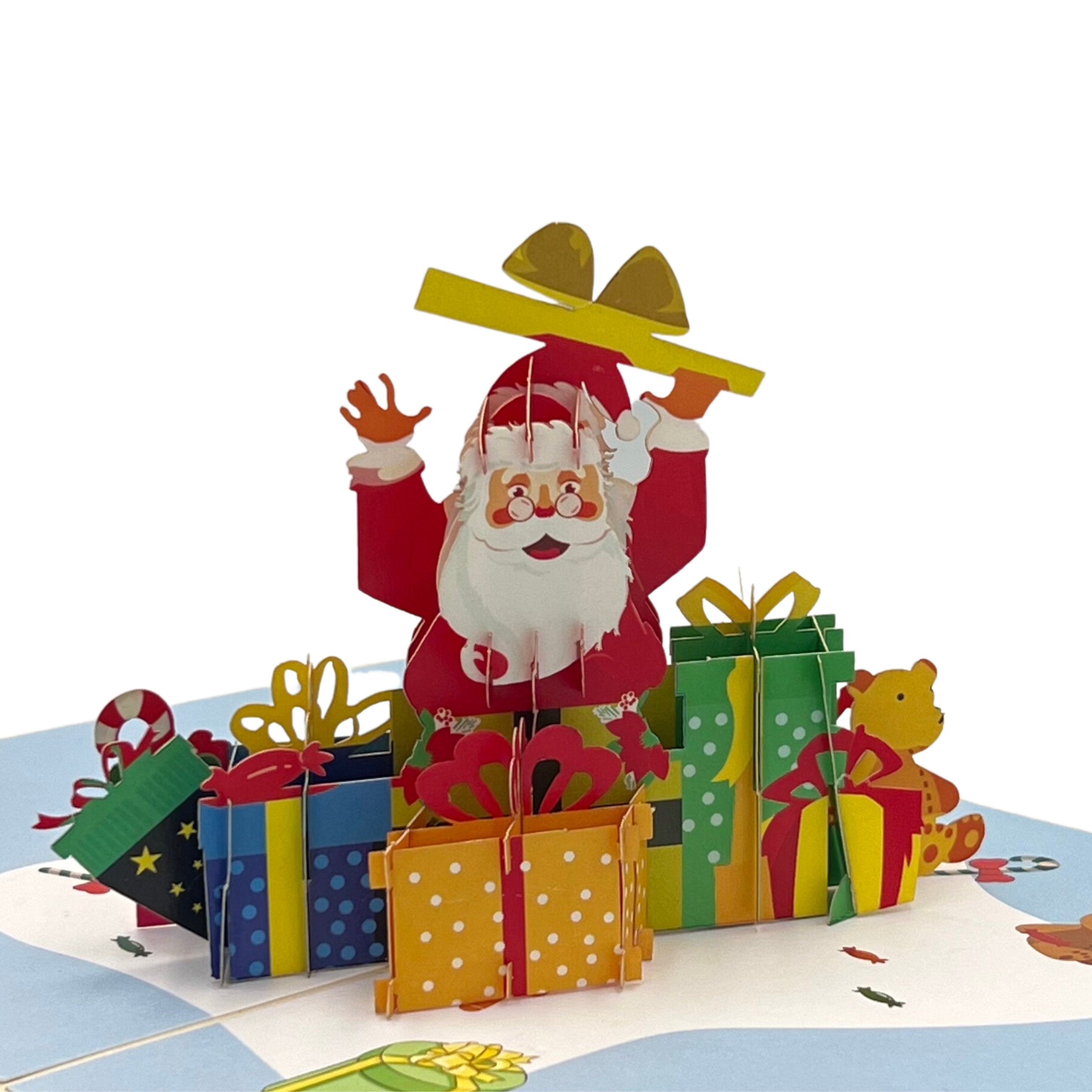 Pop Up Greeting Card Santa Claus Gift Decoration for Christmas, Merry Christmas, Christmas Theme, Funny Christmas Gift, Christmas Gift Kid