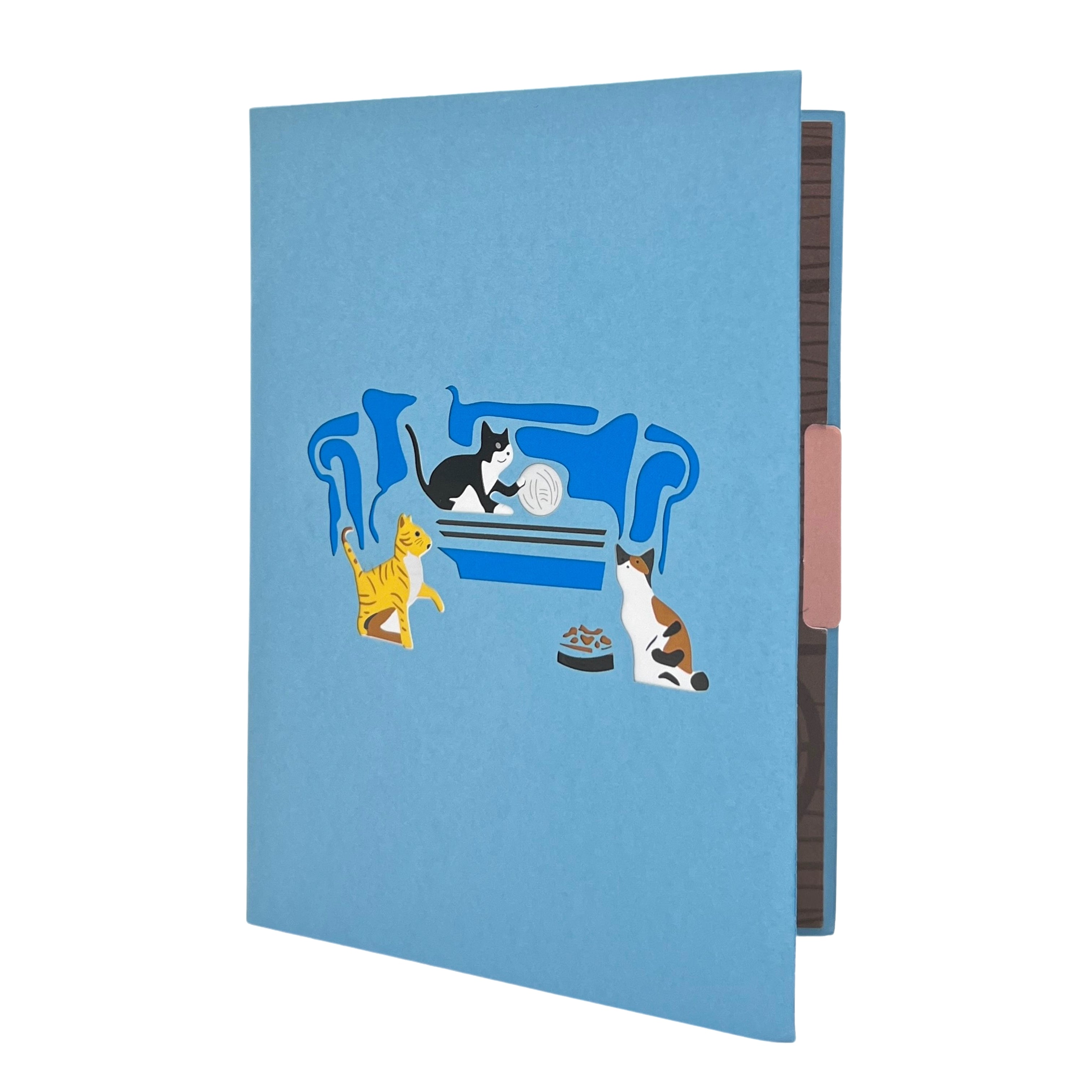 Pop Up Greeting Card Three Mischievous Cats Card, Animal card, Kitty, Kitten Card, Pet Card, Thank you, Birthday Gift, Cat Lover Card Idea