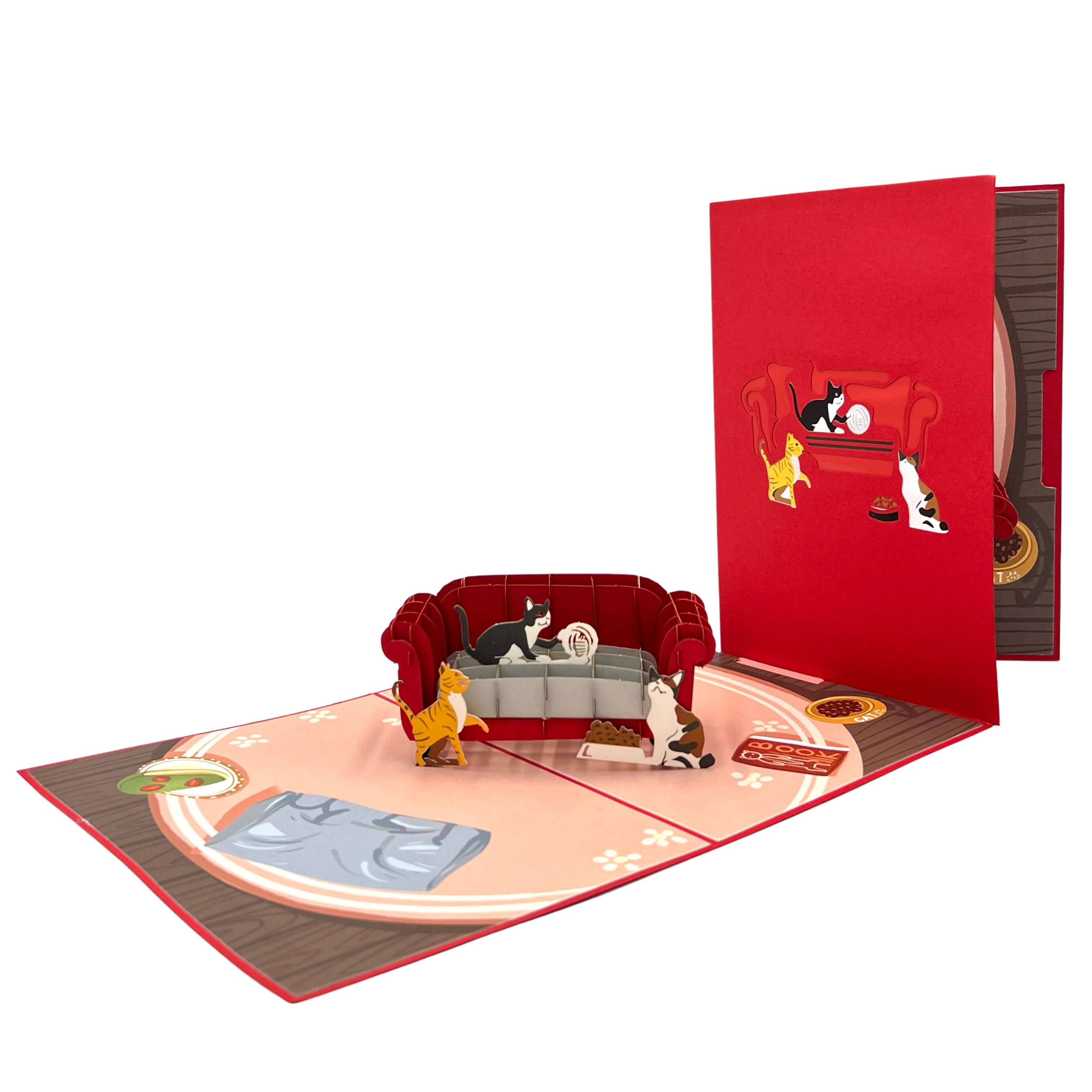 Pop Up Greeting Card Three Mischievous Cats Card, Animal card, Kitty, Pet Card, Birthday Card, Cat Lover Card, Kitten Card, Birthday Card