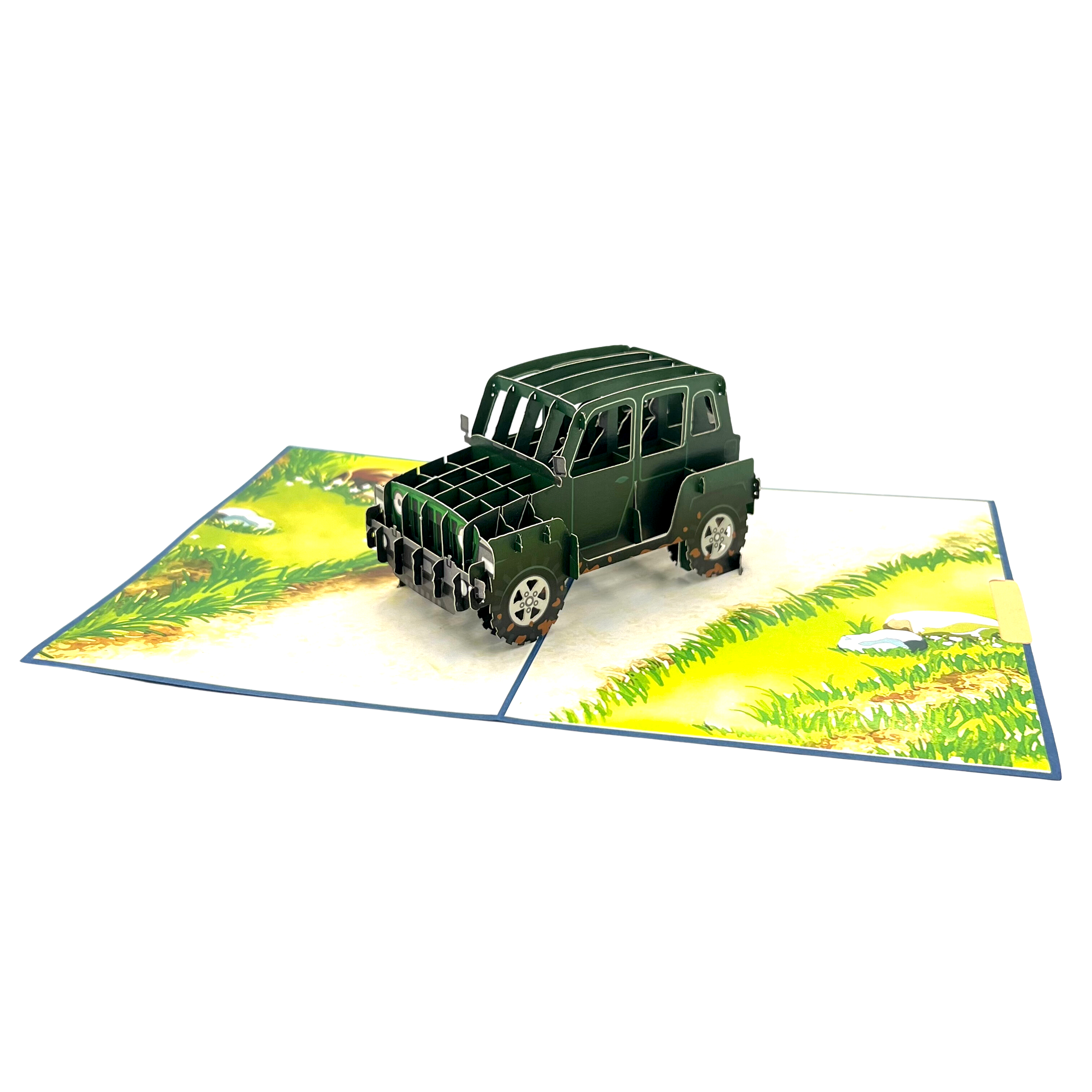 Pop Up Greeting Card Off road Adventure Overland SUV Jeep Lover Nature Card Road Trip Birthday Thank you Gift for Father Husband Boy Friend
