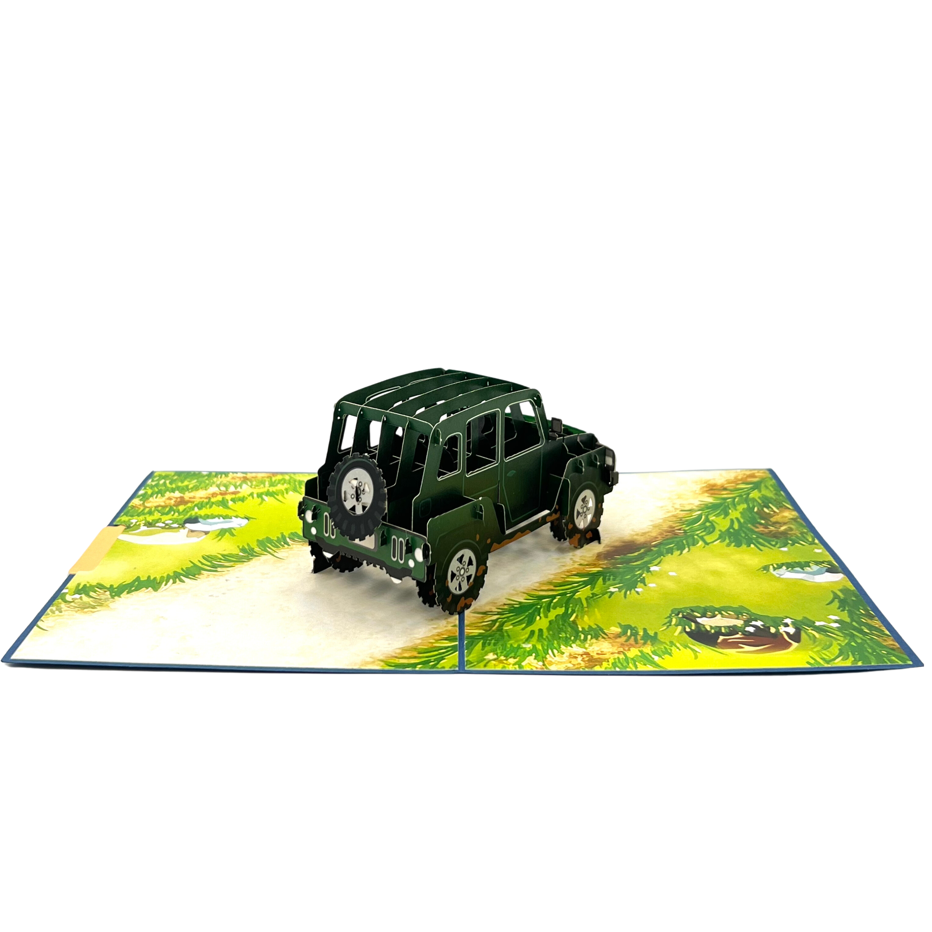 Pop Up Greeting Card Off road Adventure Overland SUV Jeep Lover Nature Card Road Trip Birthday Thank you Gift for Father Husband Boy Friend
