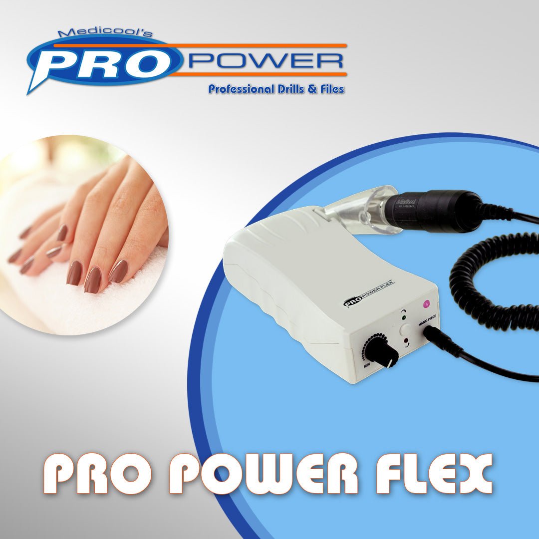 Medicool - Pro Power Flex Portable Rechargeable Filing Machine 30,000 RPM Drill (White)