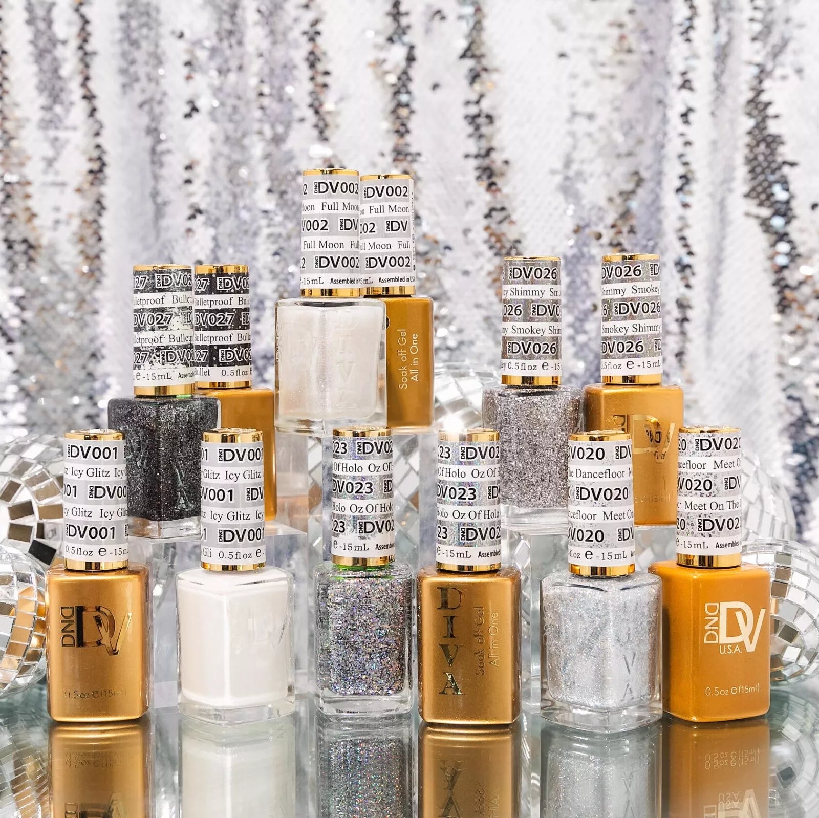 DND - DIVA Gel & Lacquer Duo Full Set 36 Colors (#73 - #109)